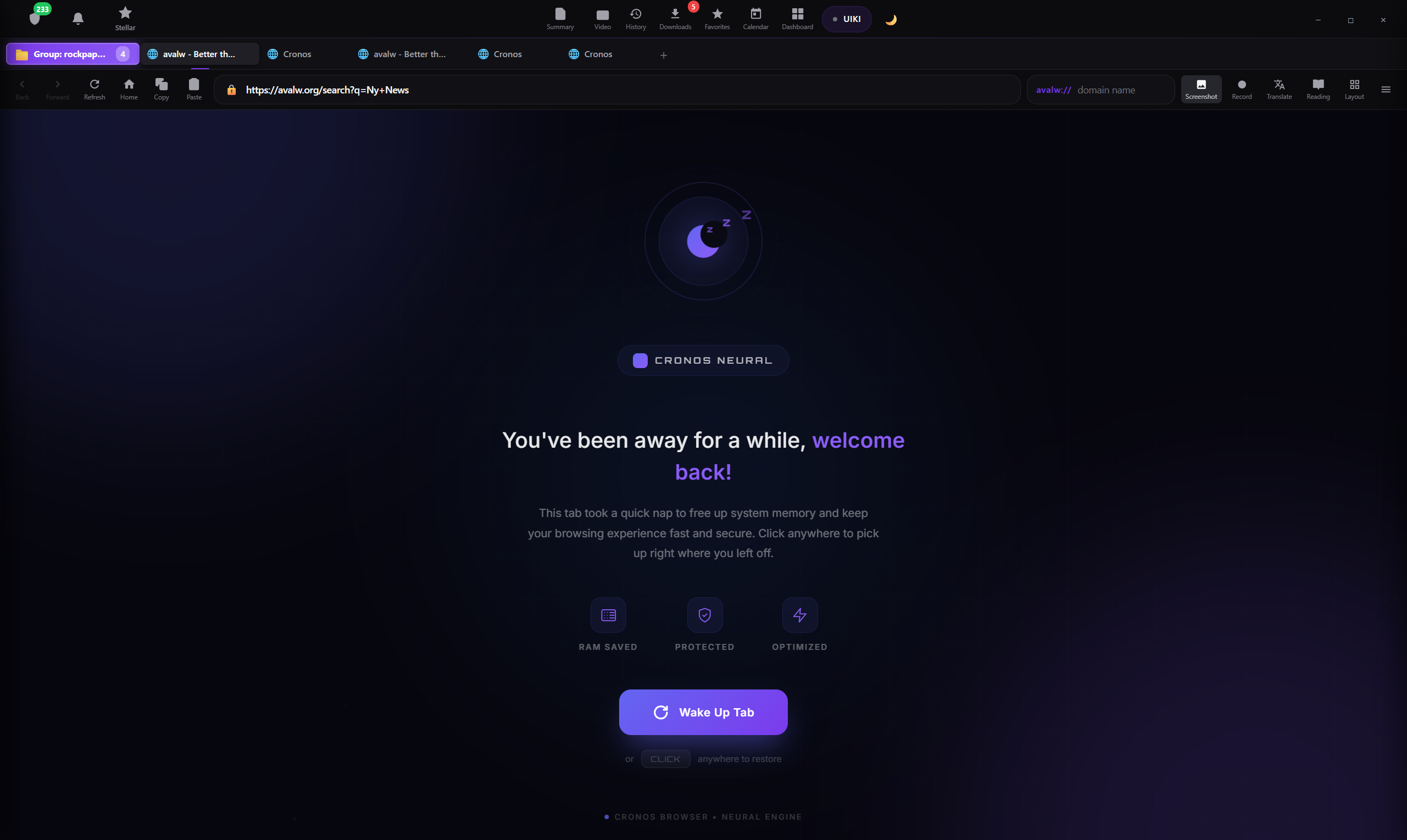 Cronos Browser screenshot 2