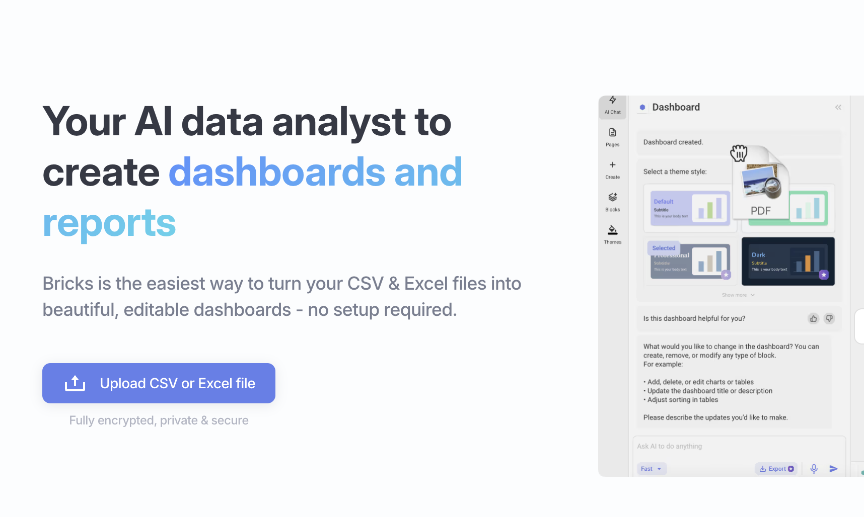 Bricks AI Dashboards screenshot 2