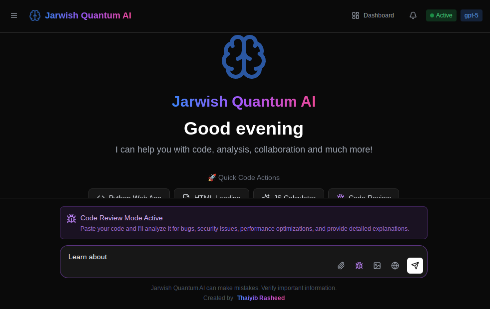 Jarwish AI Quantum Enterprise screenshot 1