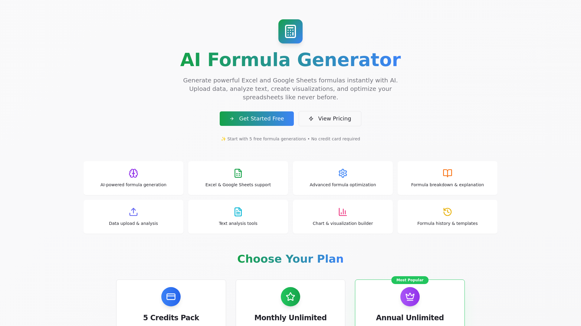 Excel Formula Generator screenshot 1
