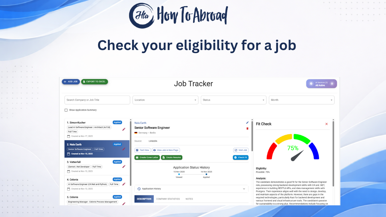 HowToAbroad: Application Tracker screenshot 3