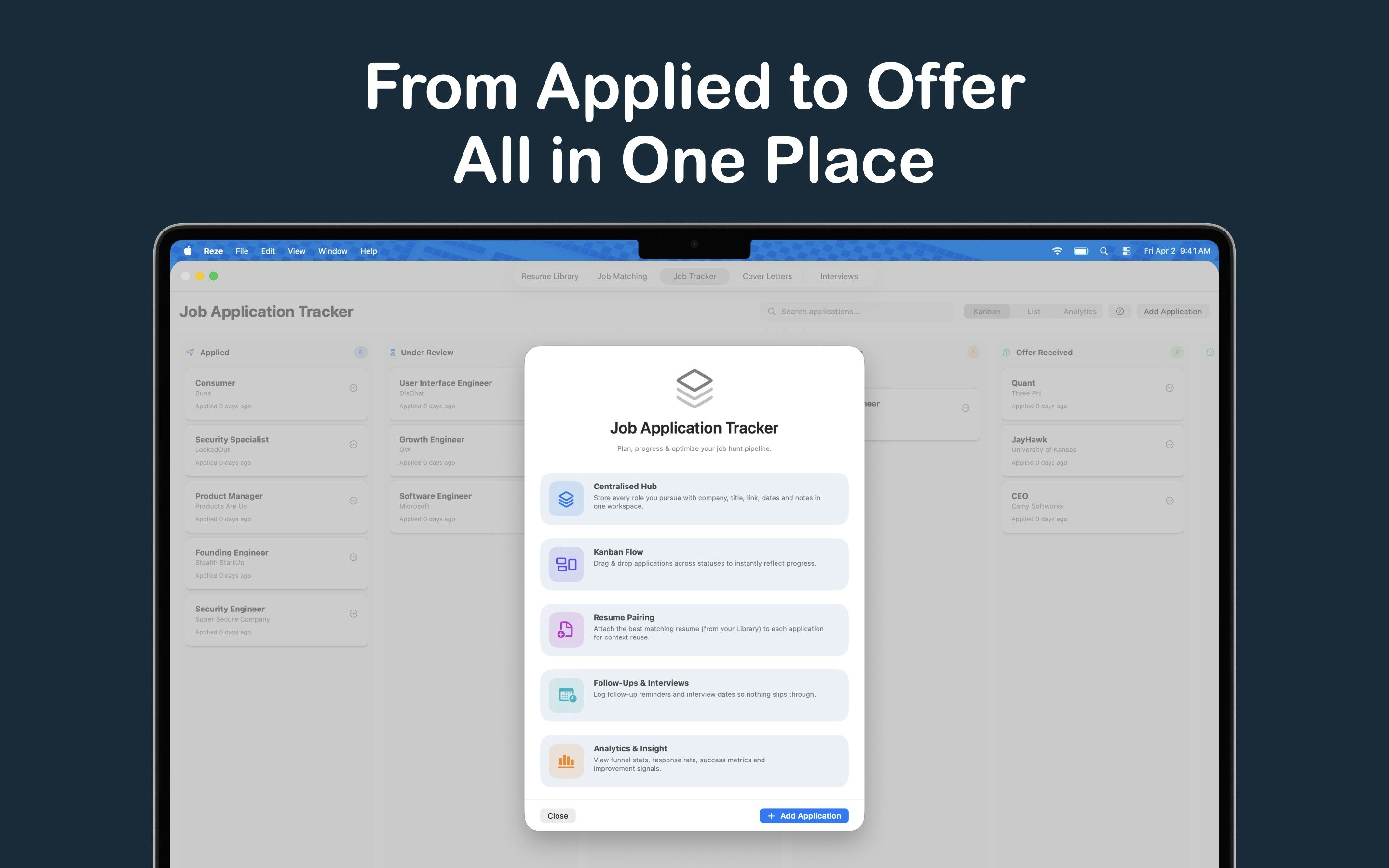 Reze: Job Search Assistant screenshot 3