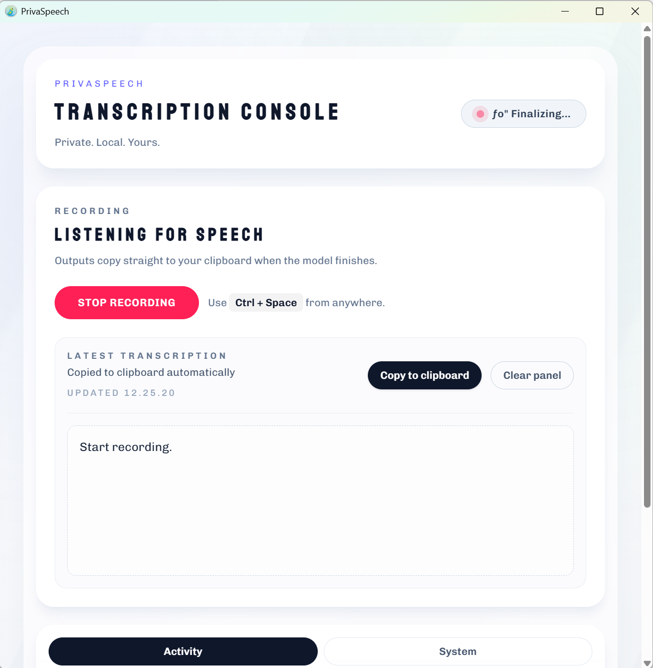 PrivaSpeech screenshot 3