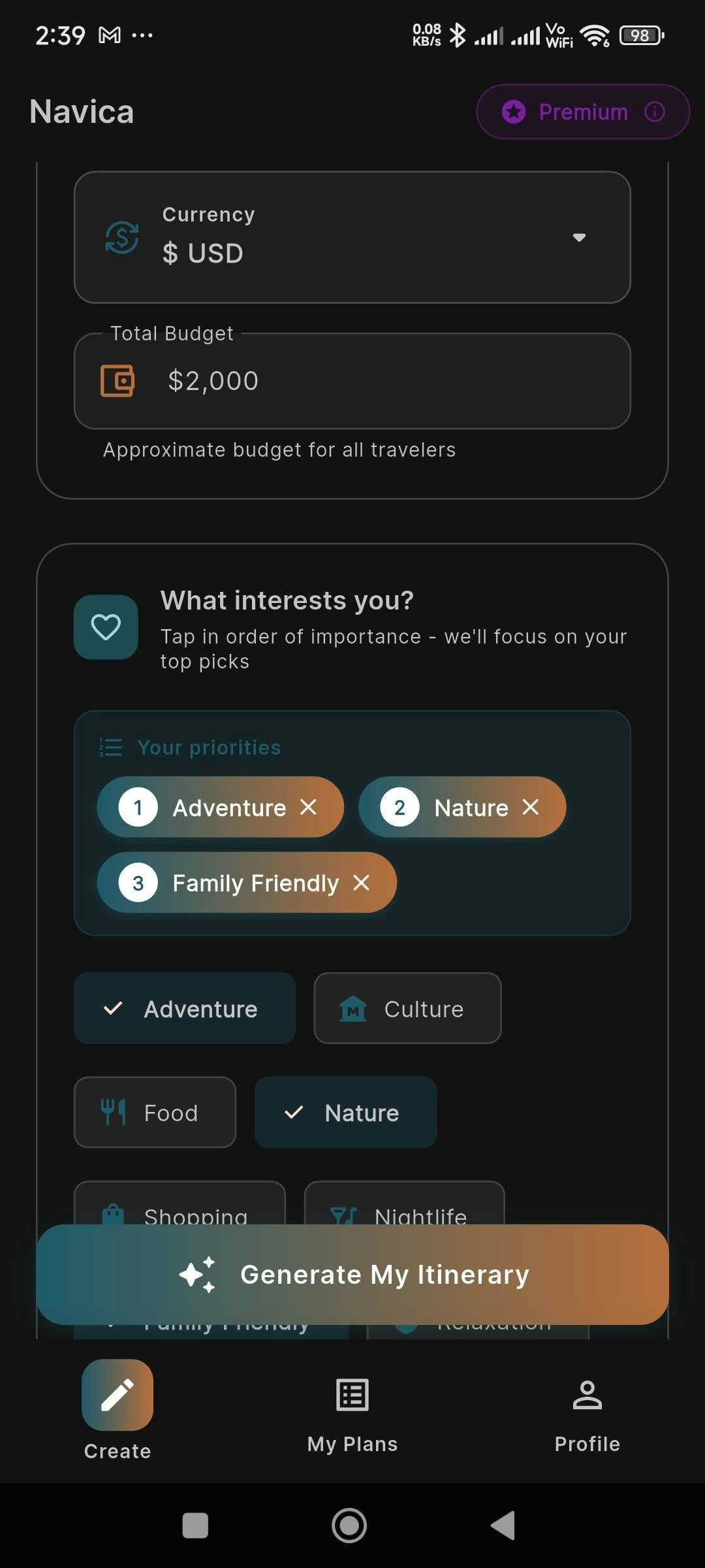 Navica - AI Travel Planner screenshot 2