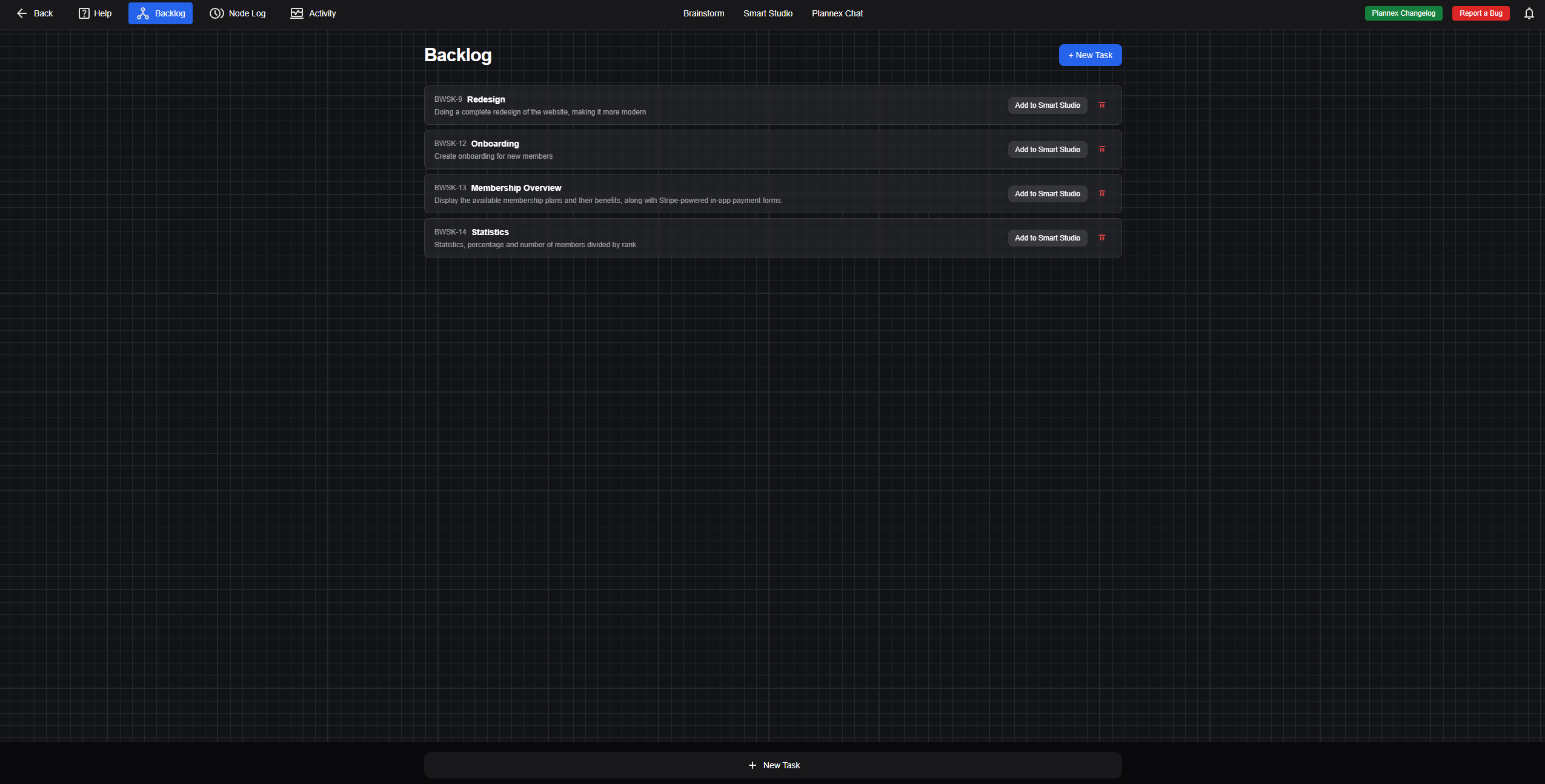 Blueprint Planning Platform screenshot 2