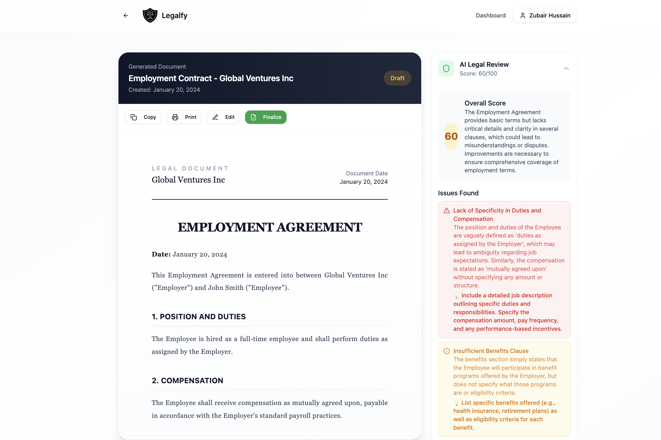 Legalfy.io screenshot 7