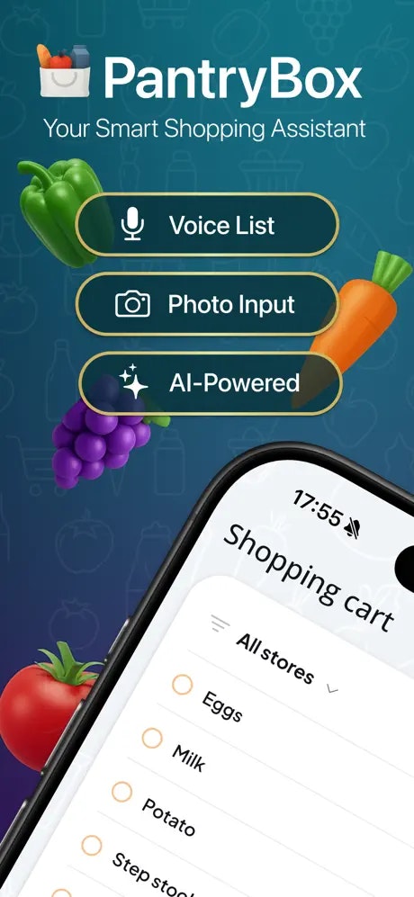 AI Shopping List - PantryBox screenshot 1