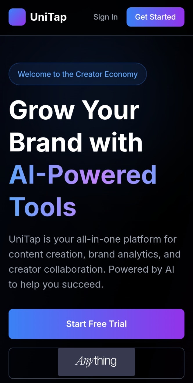Unitap Personal brand builder screenshot 1