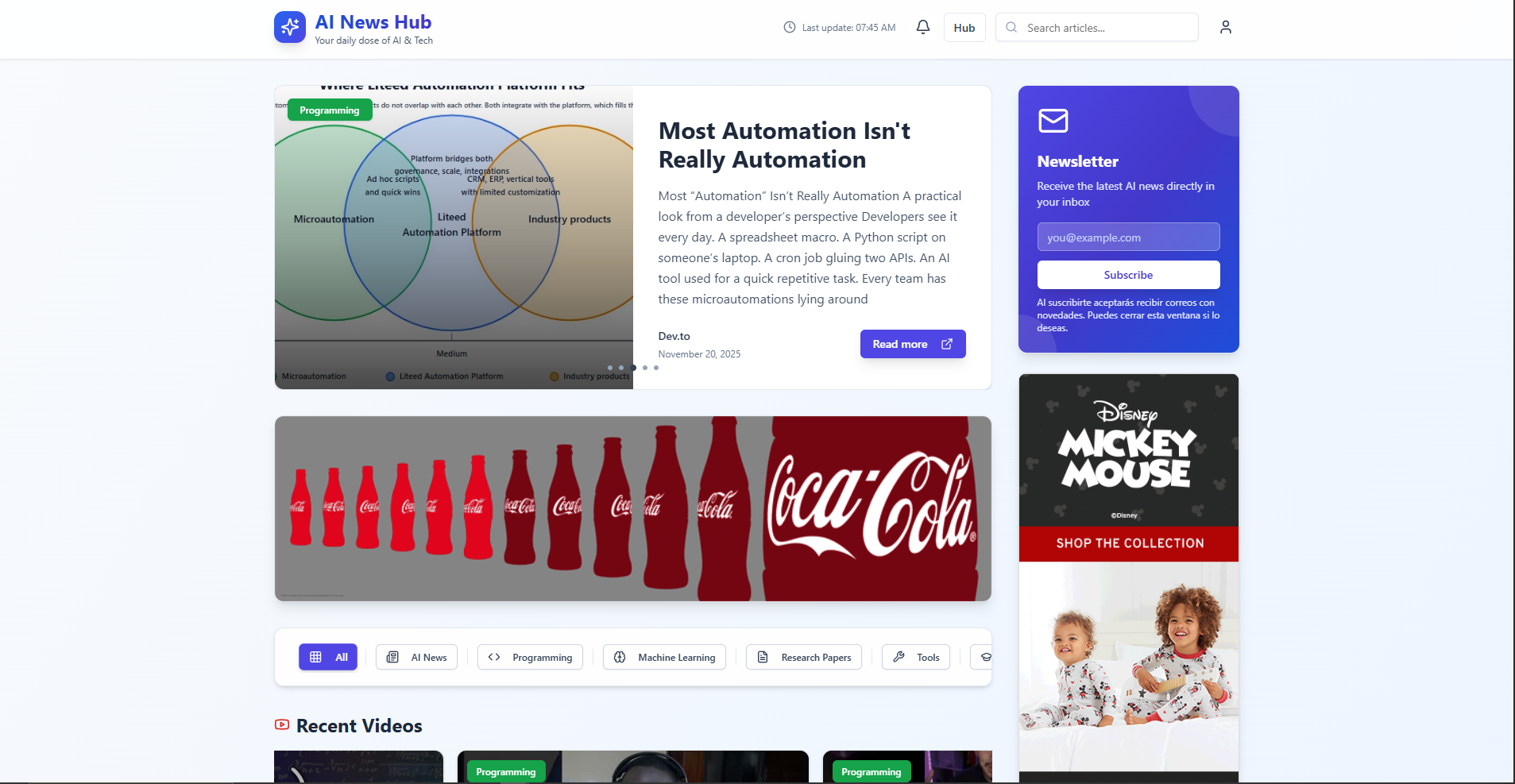 AI NEWS HUB screenshot 3