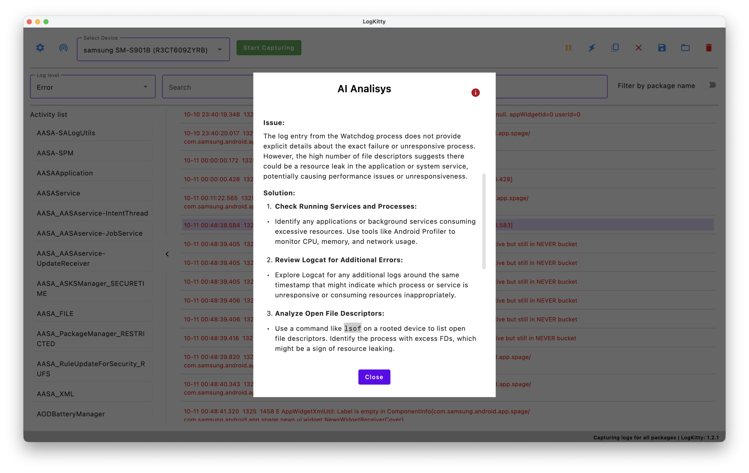 LogKitty screenshot 2