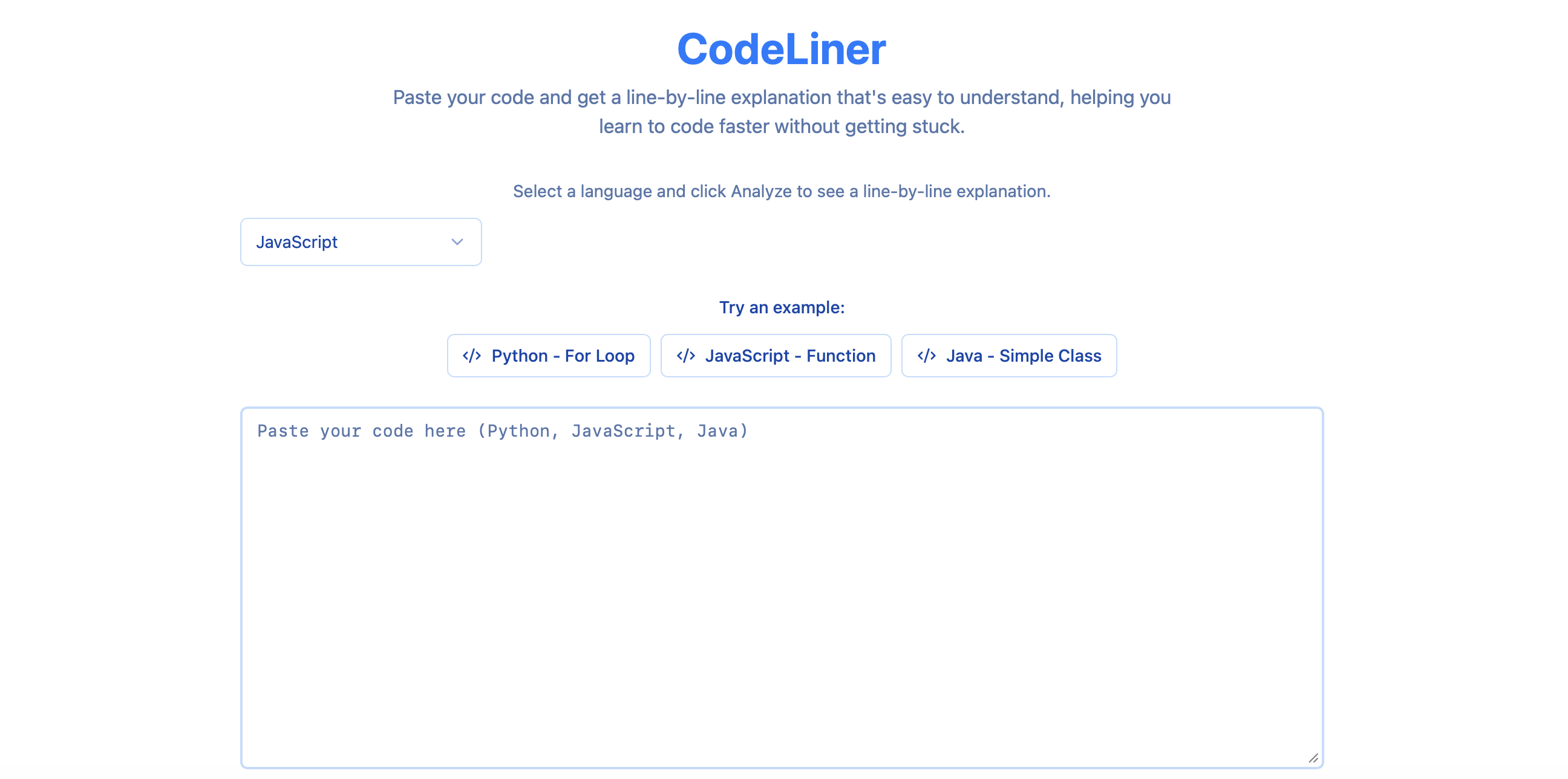 CodeLiner screenshot 1