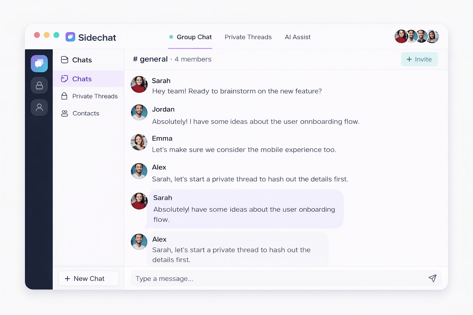 Sidechat screenshot 3