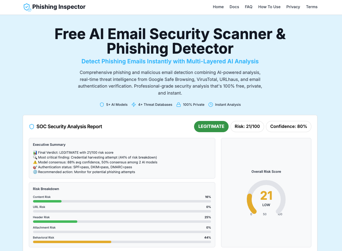 Phishing Inspector screenshot 3