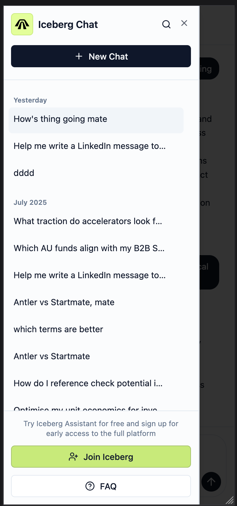 Iceberg AI-Fundraising Assistant screenshot 3