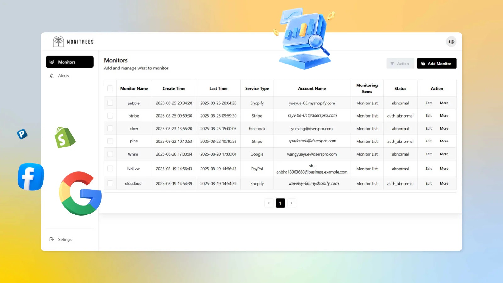 Monitrees screenshot 6