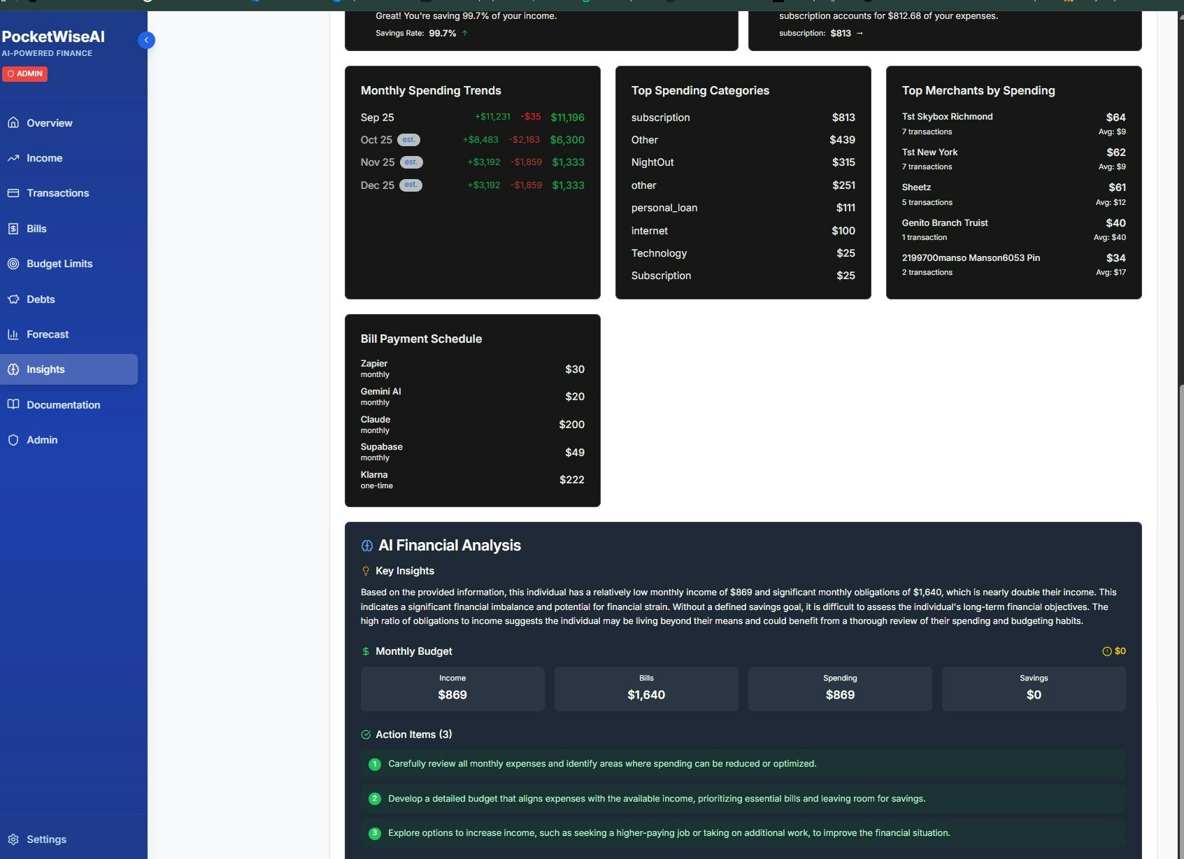 PocketWiseAI screenshot 2
