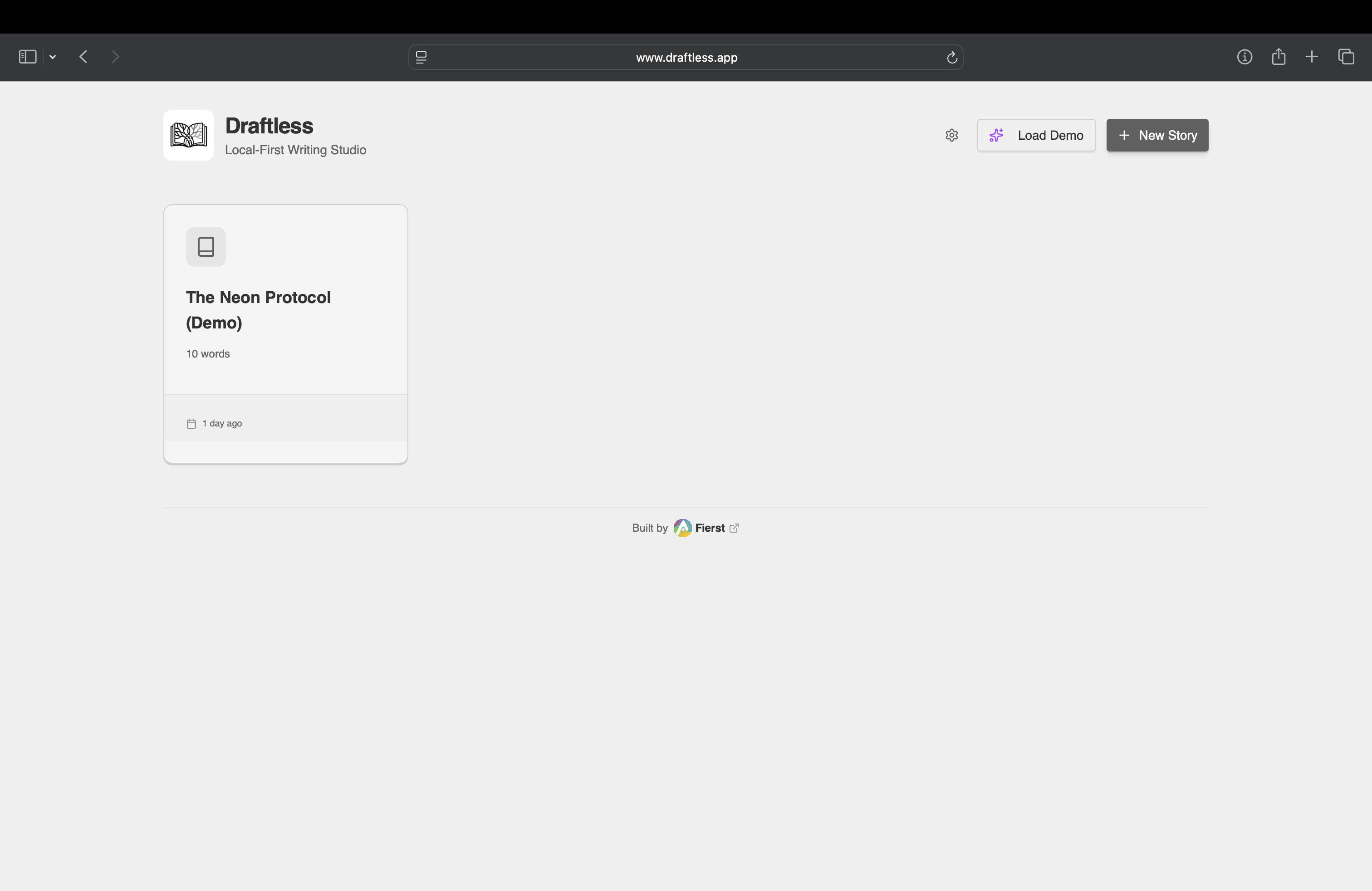 Draftless screenshot 2