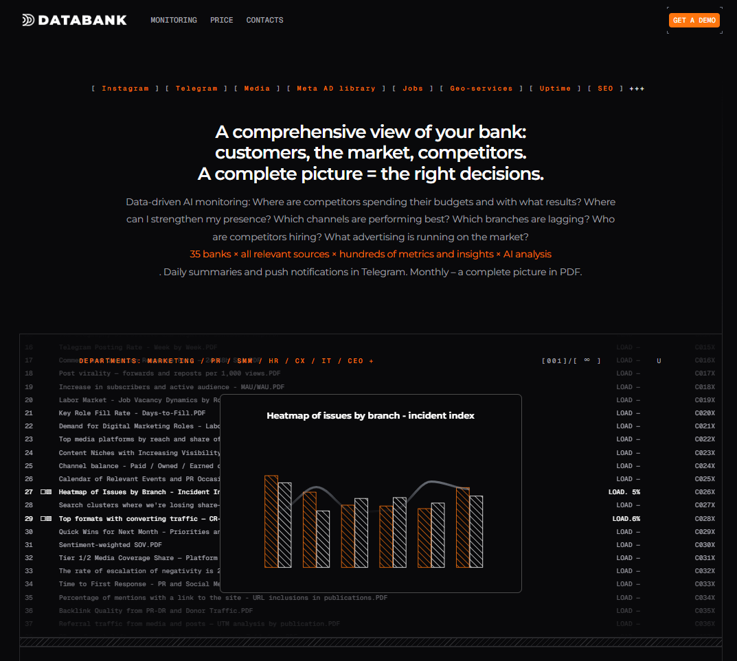Databank report screenshot 1