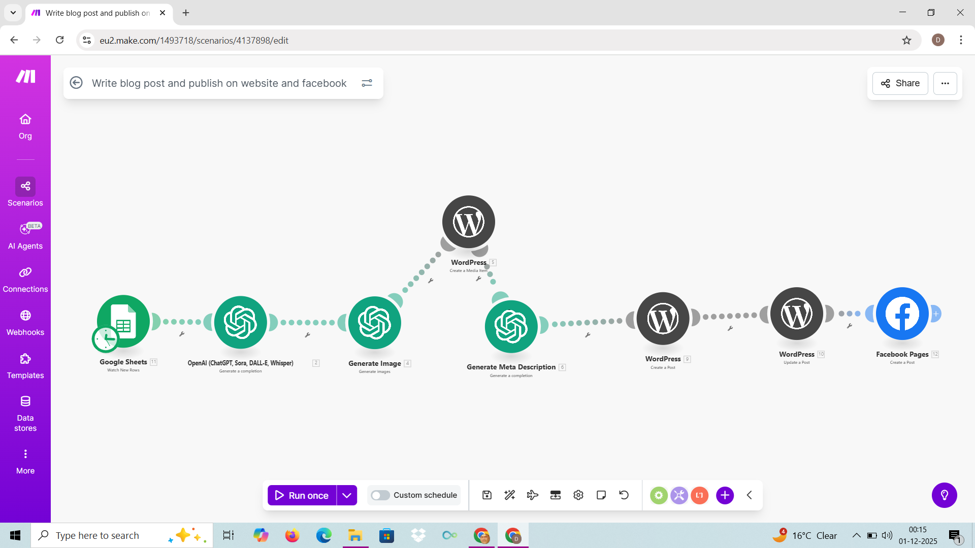 AI-Powered Blog Automation Blueprint screenshot 1