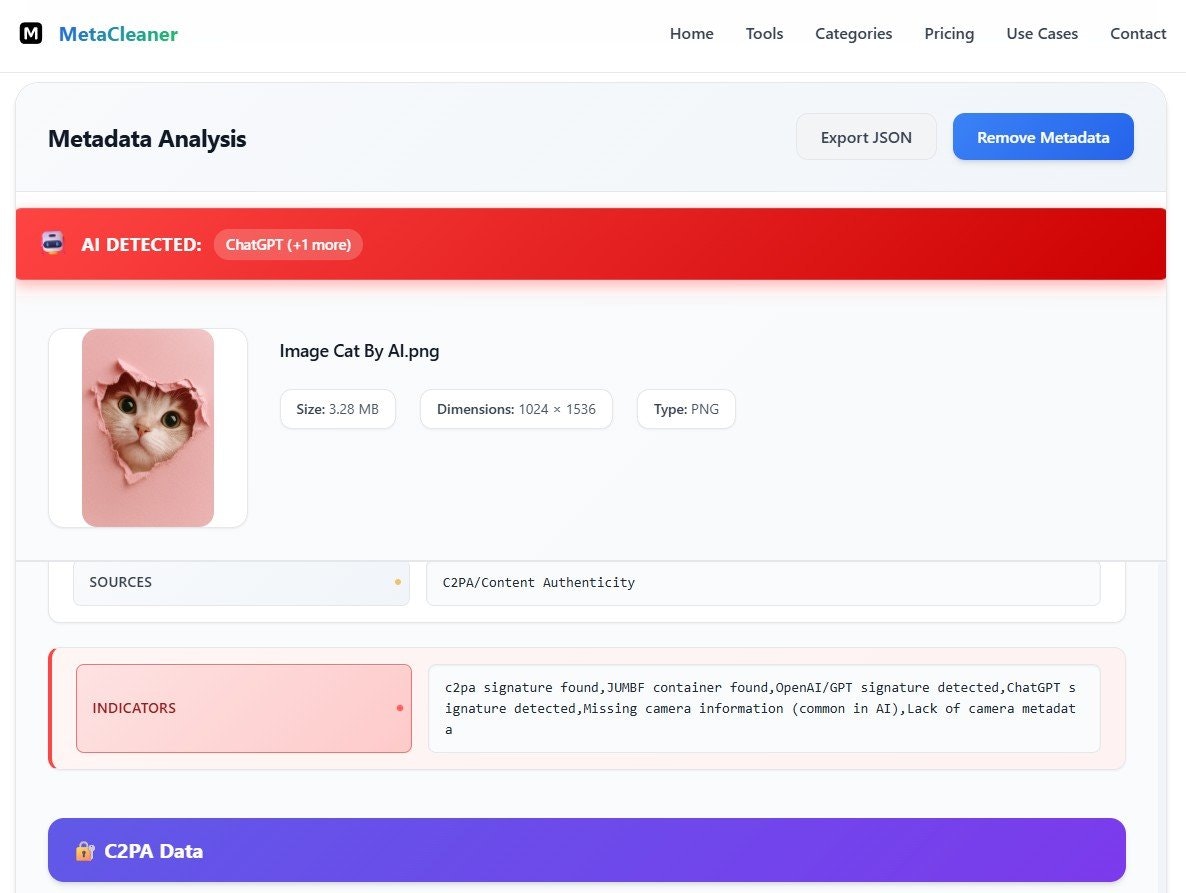 Remove AI Metadata screenshot 3
