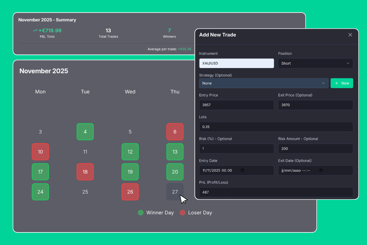 TradeTrackr screenshot 1