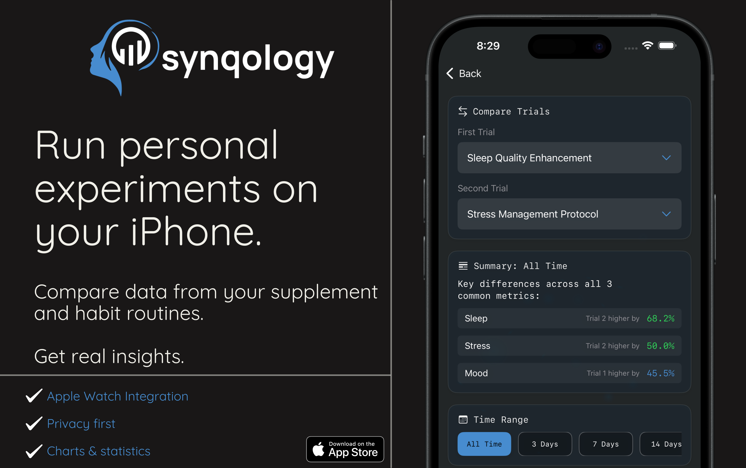 synqology: AI supplement, health tracker screenshot 3