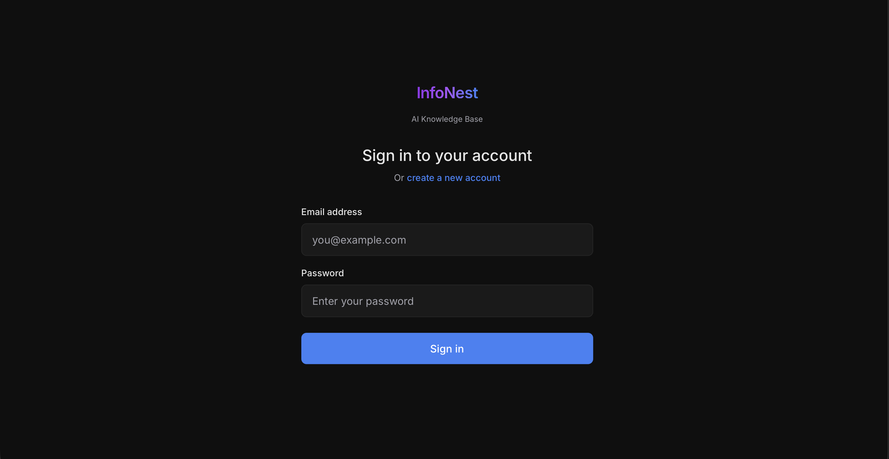 InfoNest screenshot 1