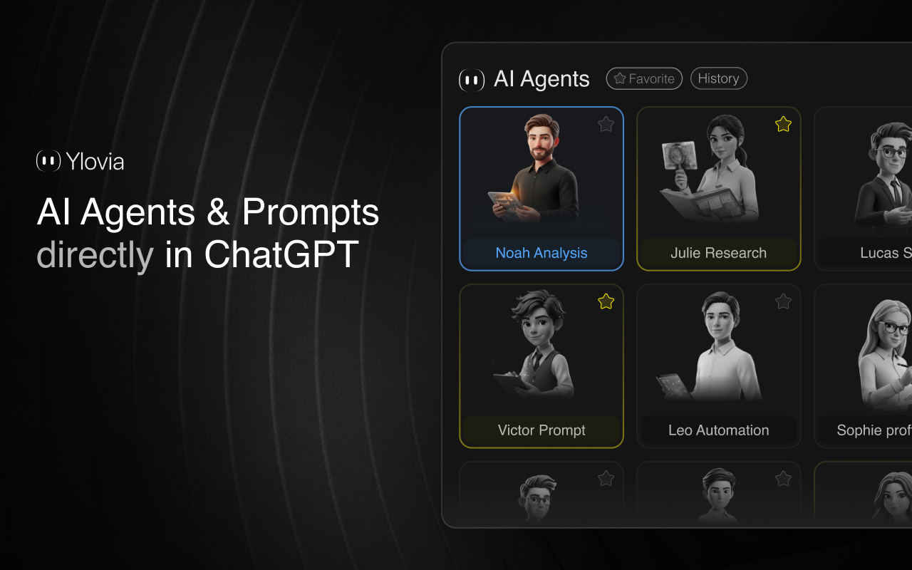 Ylovia – Turn ChatGPT into an AI Agent screenshot 1