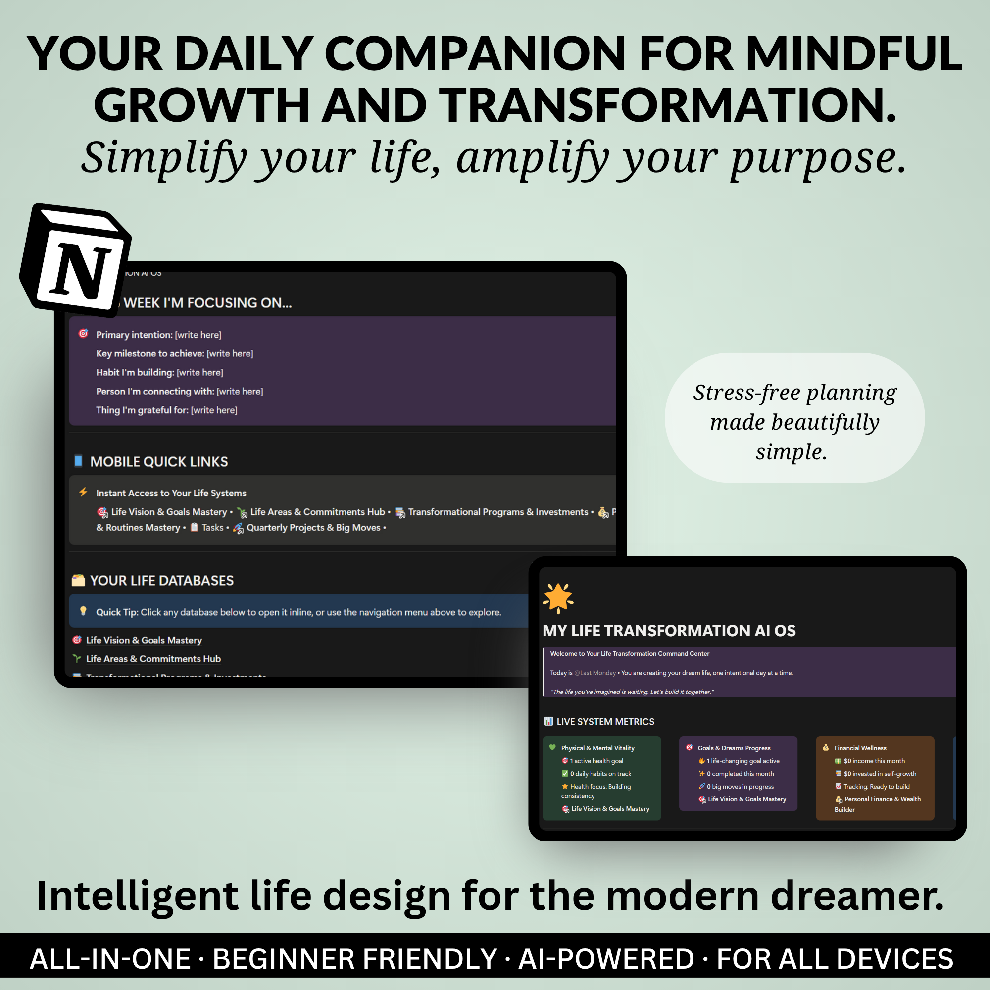 MY LIFE TRANSFORMATION AI OS screenshot 4