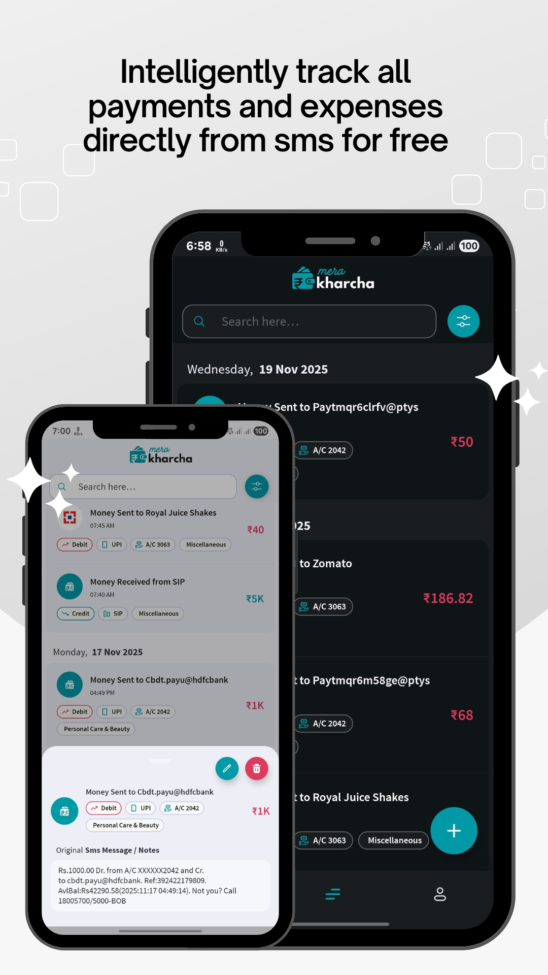 Mera Kharcha - AI Sms Expense Tracking screenshot 5