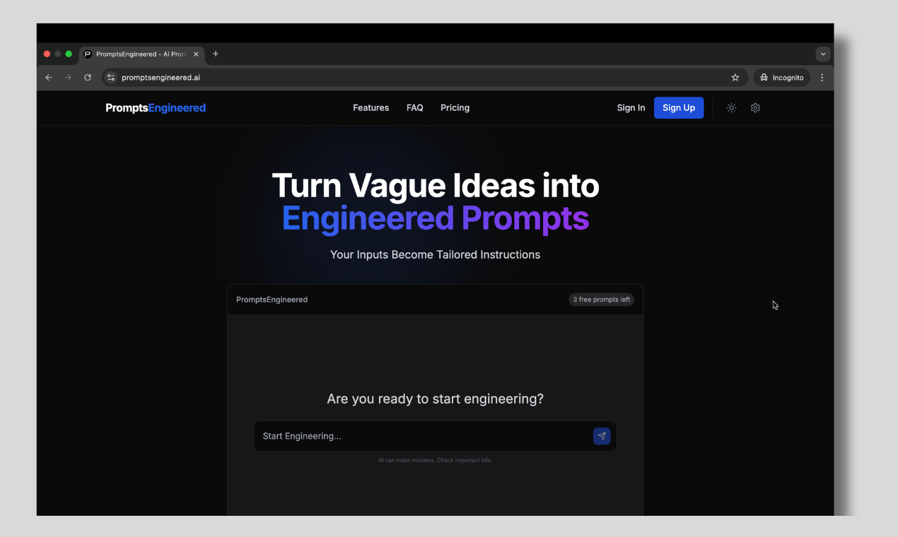PromptsEngineered screenshot 1