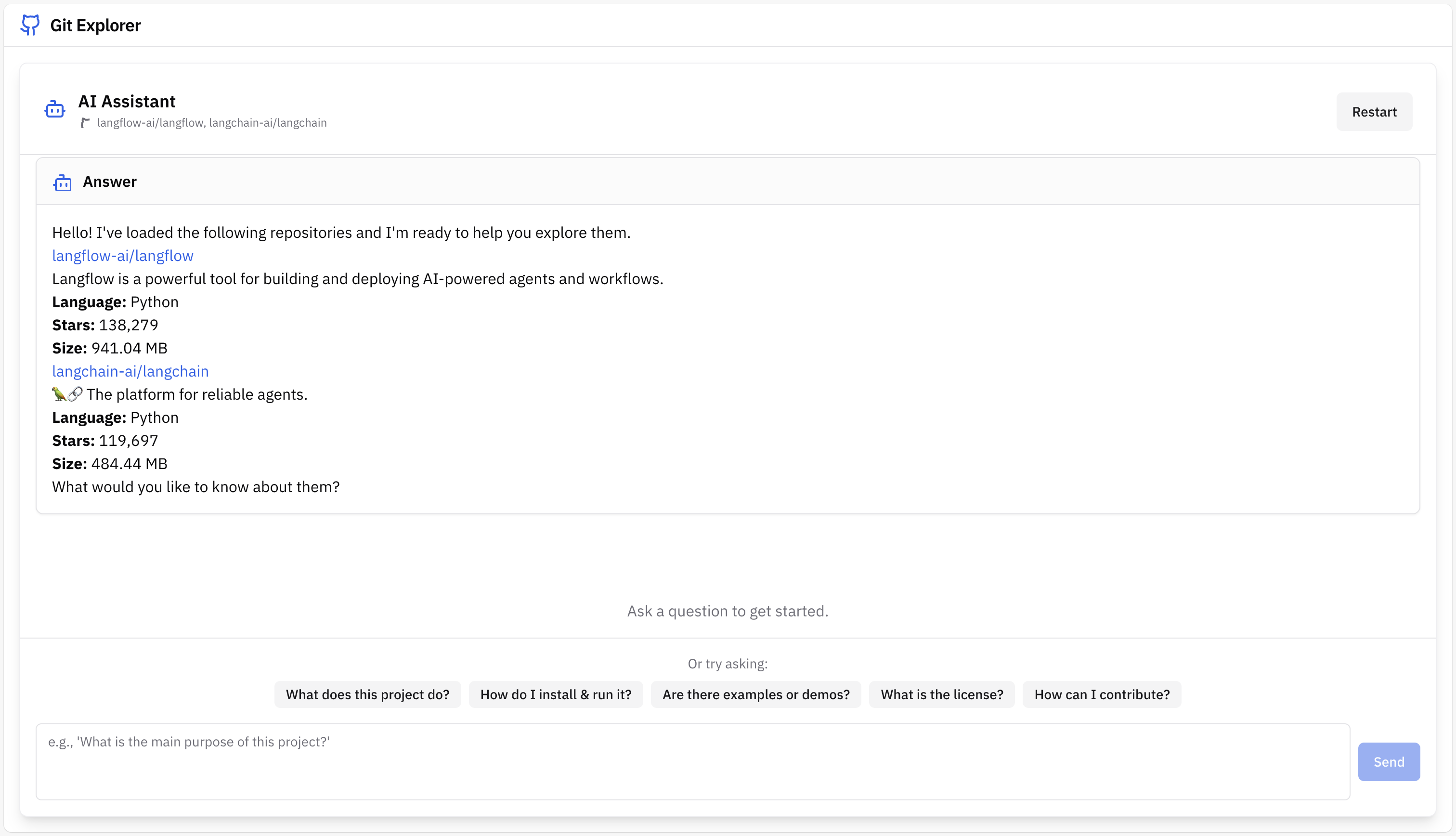 Git Explorer : Instant answers from code screenshot 3