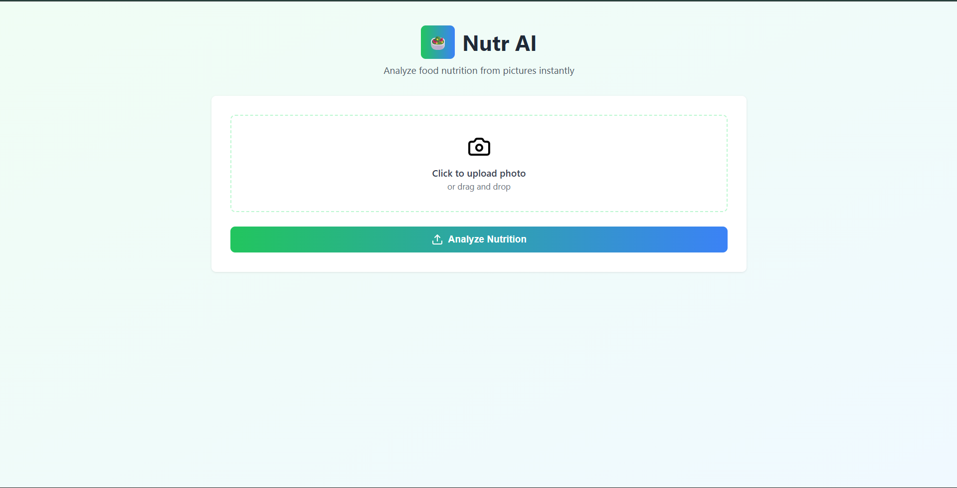 NutrAI - AI Calorie Tracker screenshot 1