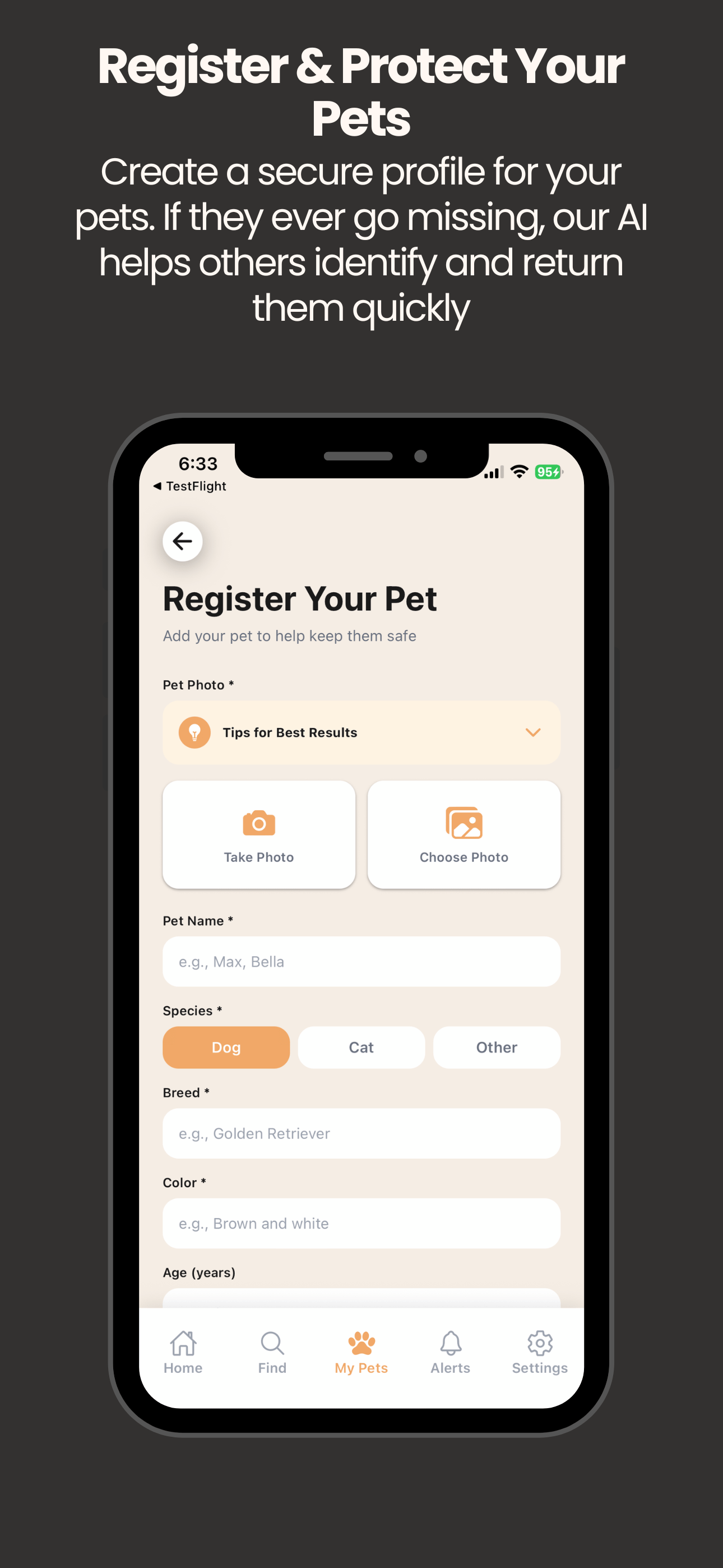 Pet Finder AI screenshot 2