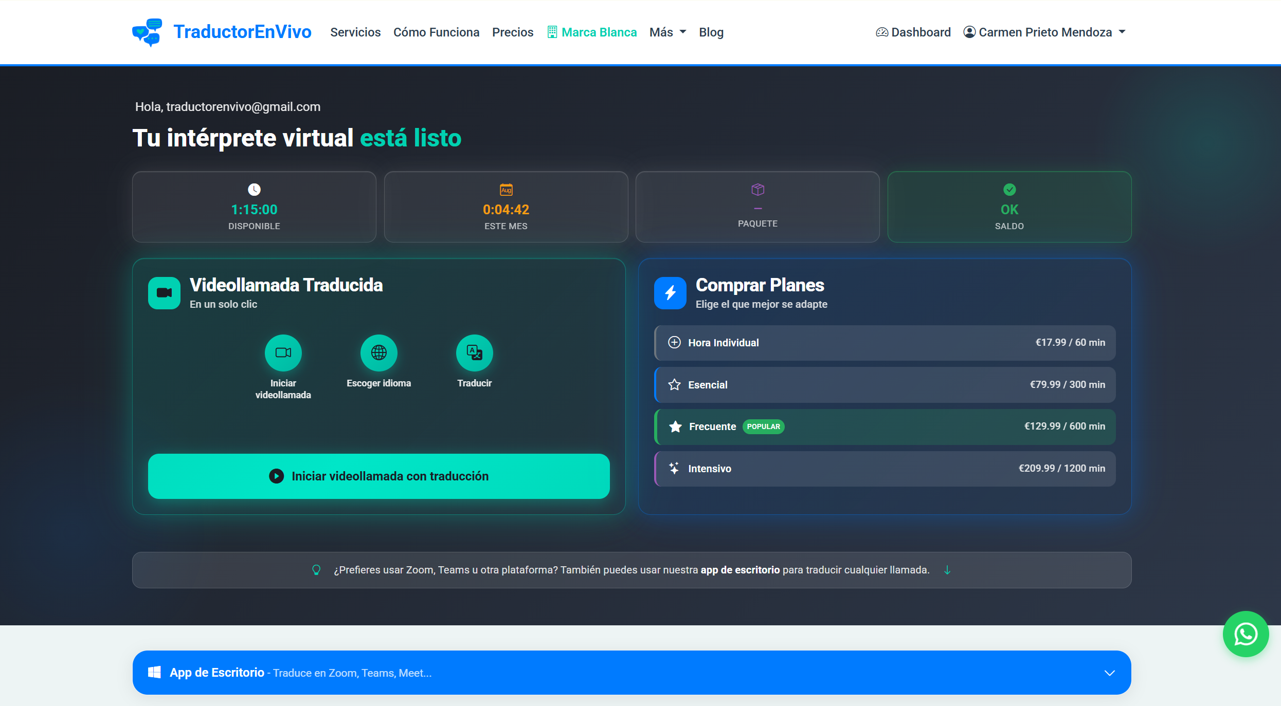 TraductorEnVivo screenshot 3