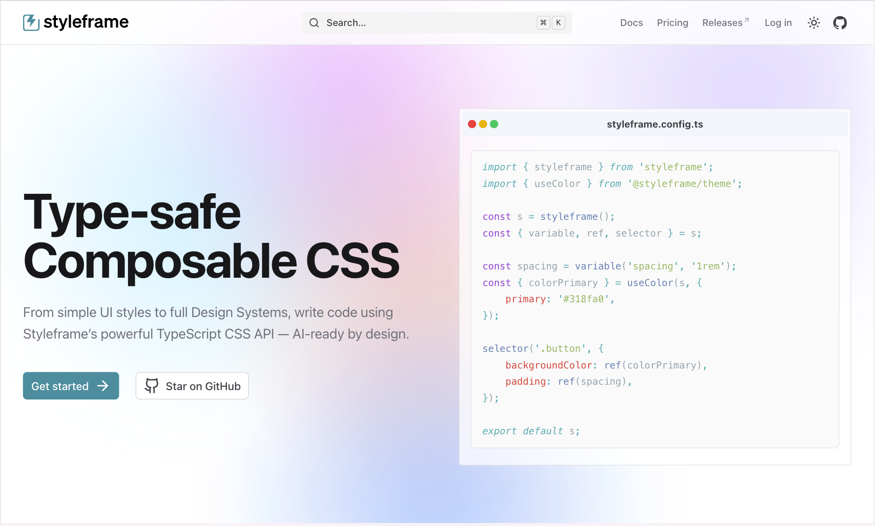 Styleframe screenshot 3