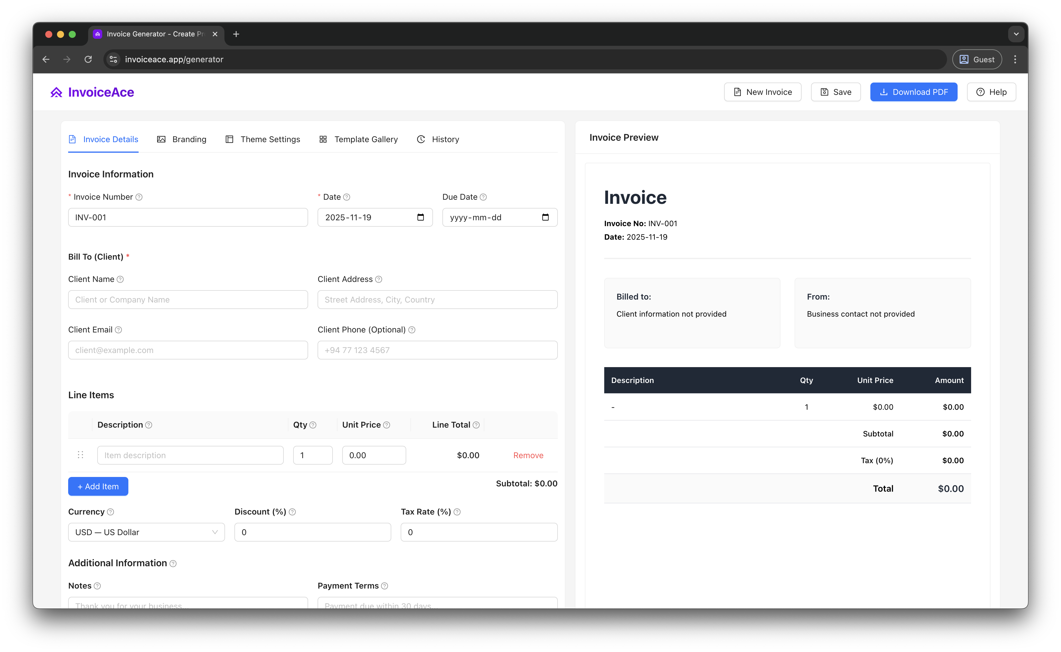 InvoiceAce screenshot 3