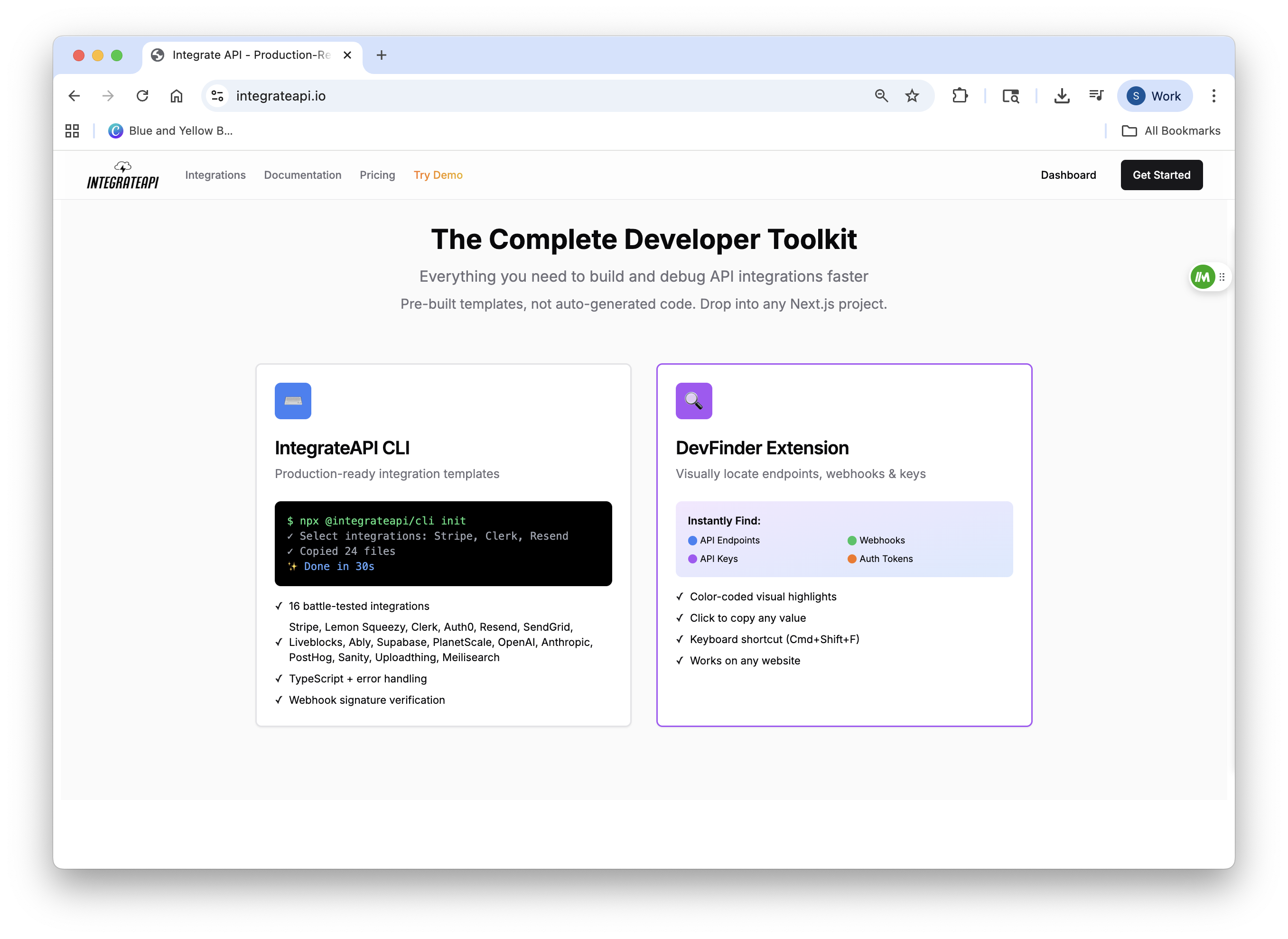 IntegrateAPI screenshot 2