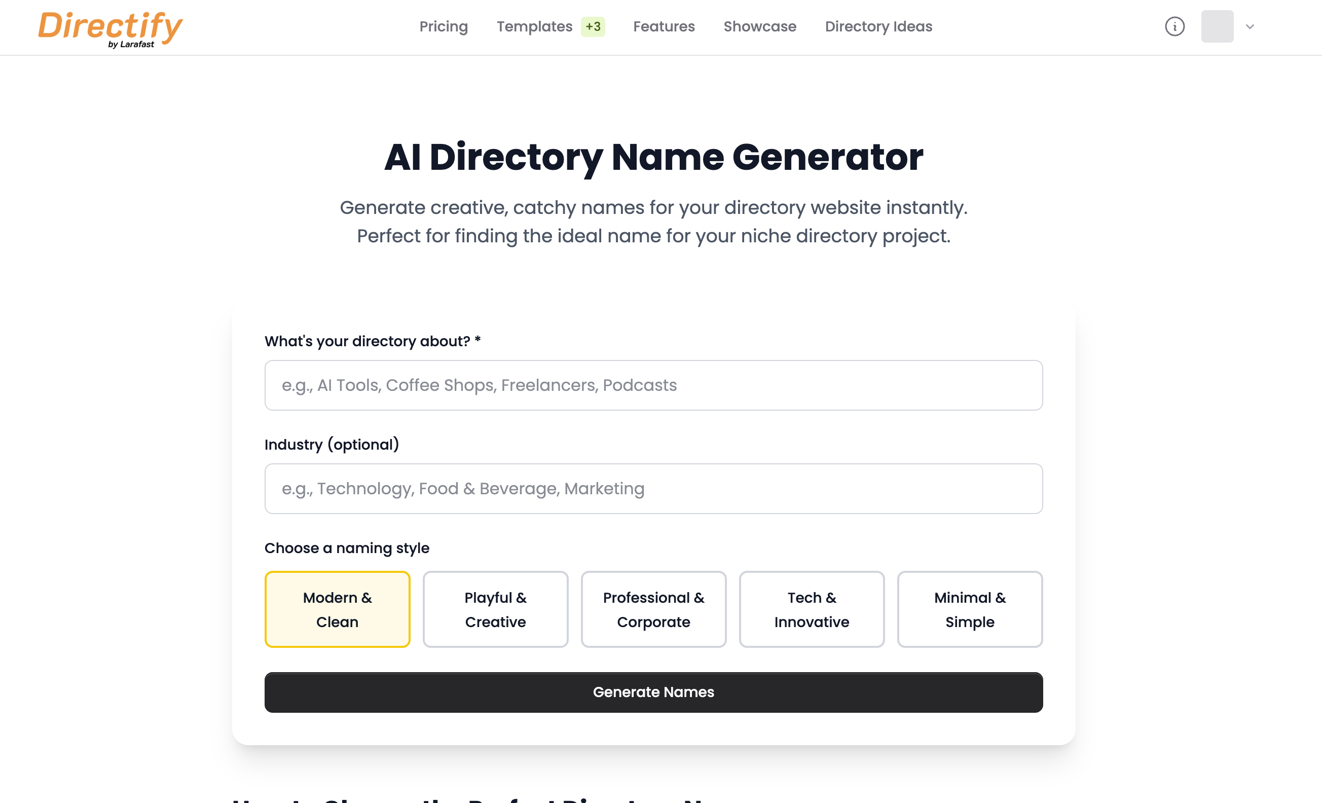 AI Directory Name Generator screenshot 2