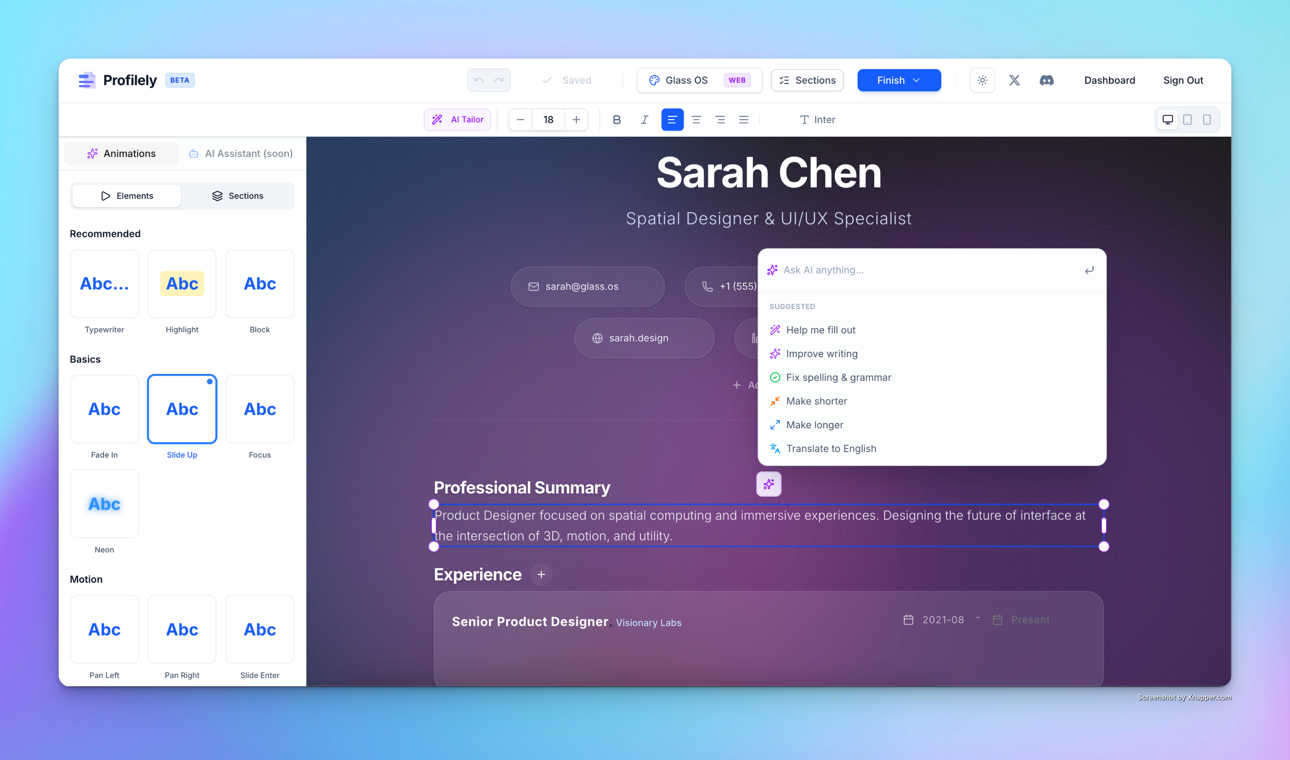 Profilely screenshot 6