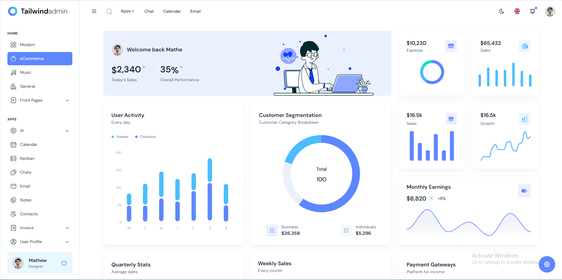 Tailwind Admin screenshot 6