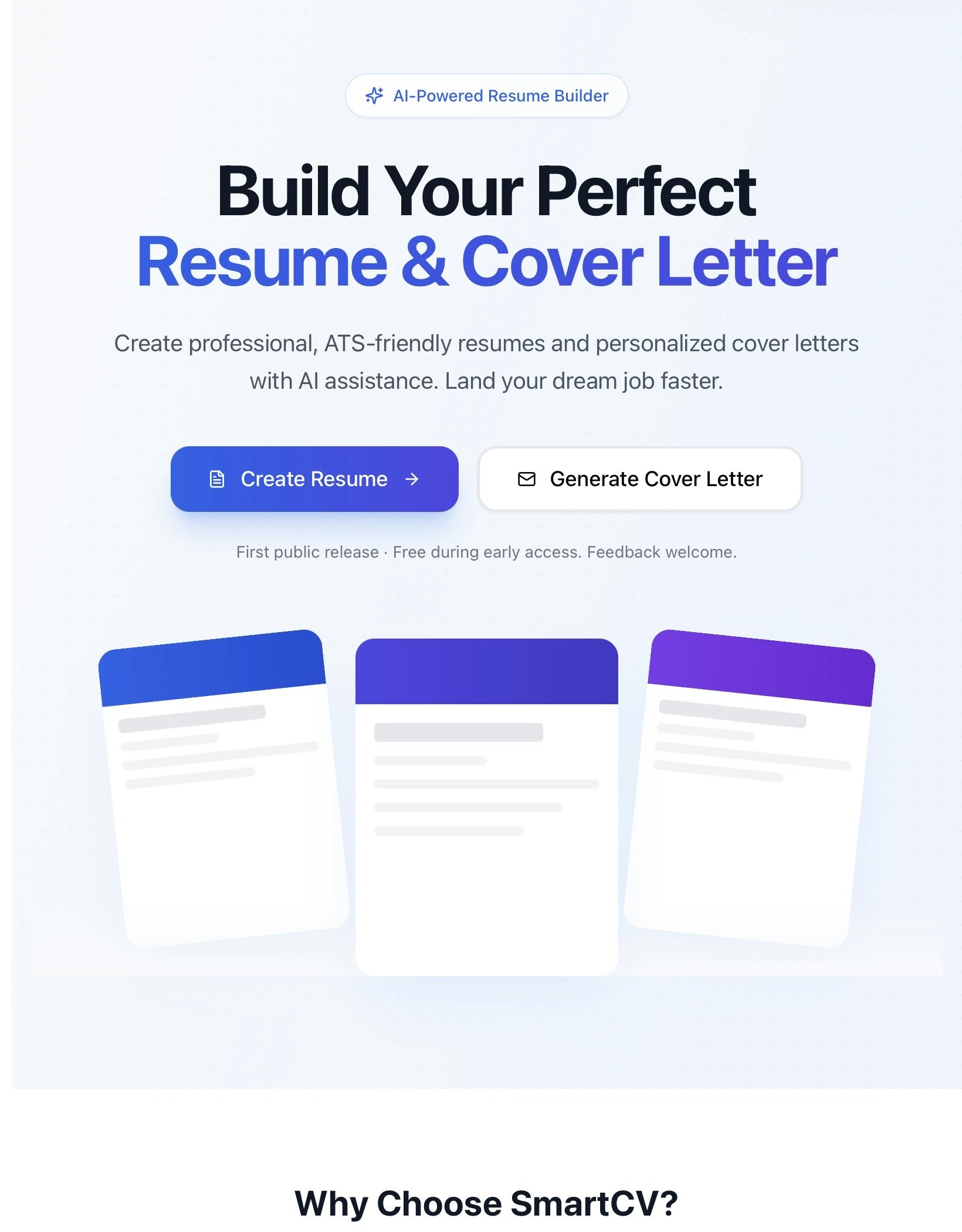 SmartCV screenshot 1