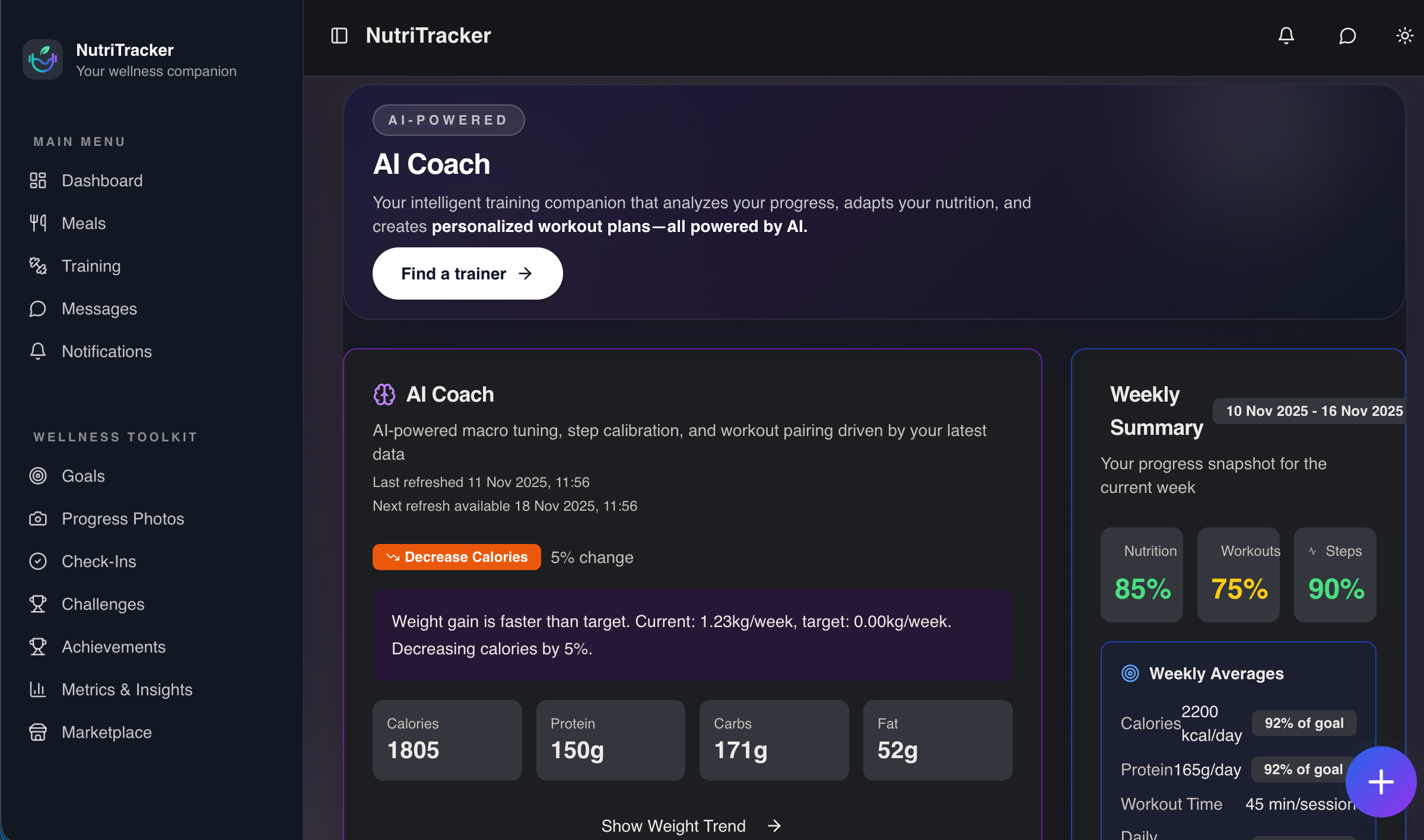 NutriTracker screenshot 8