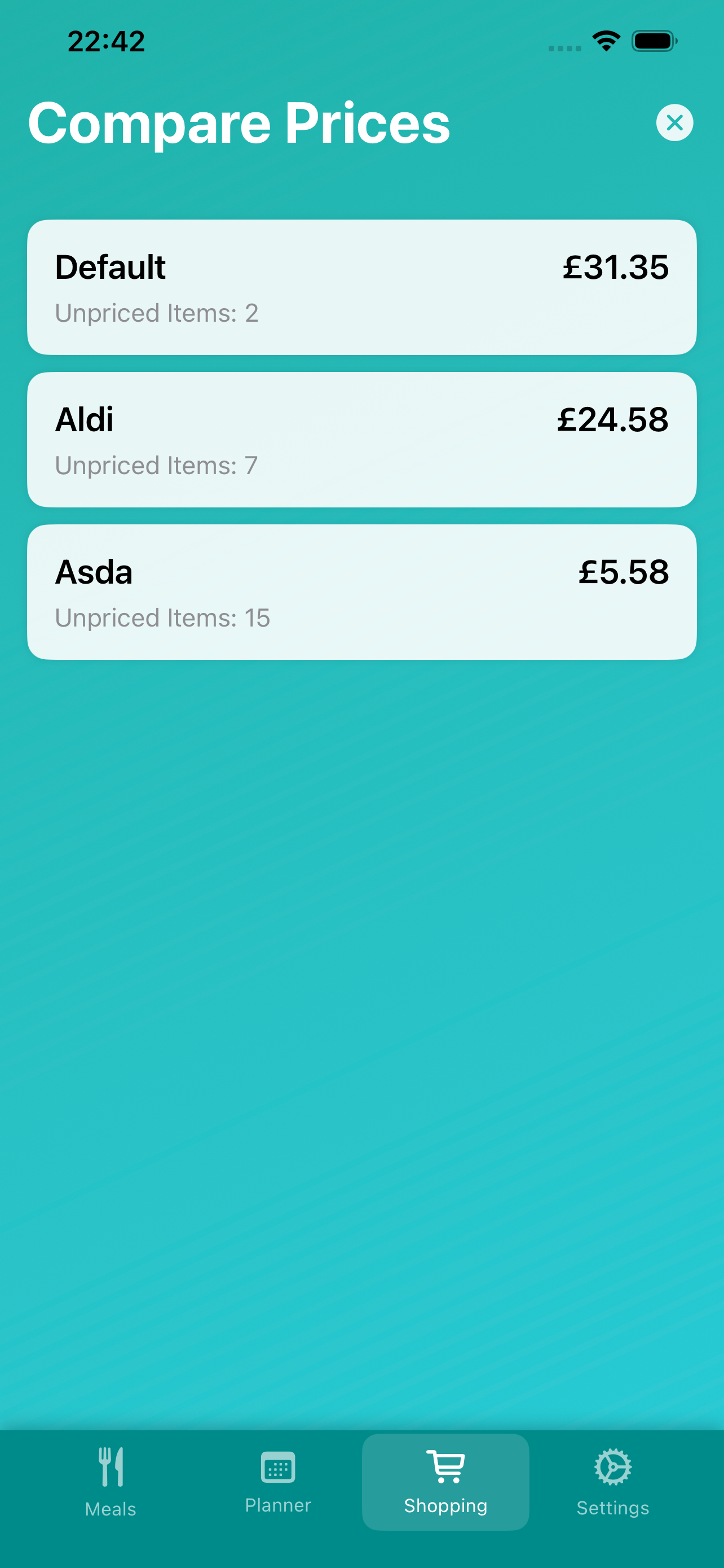 Meal2Shop screenshot 4