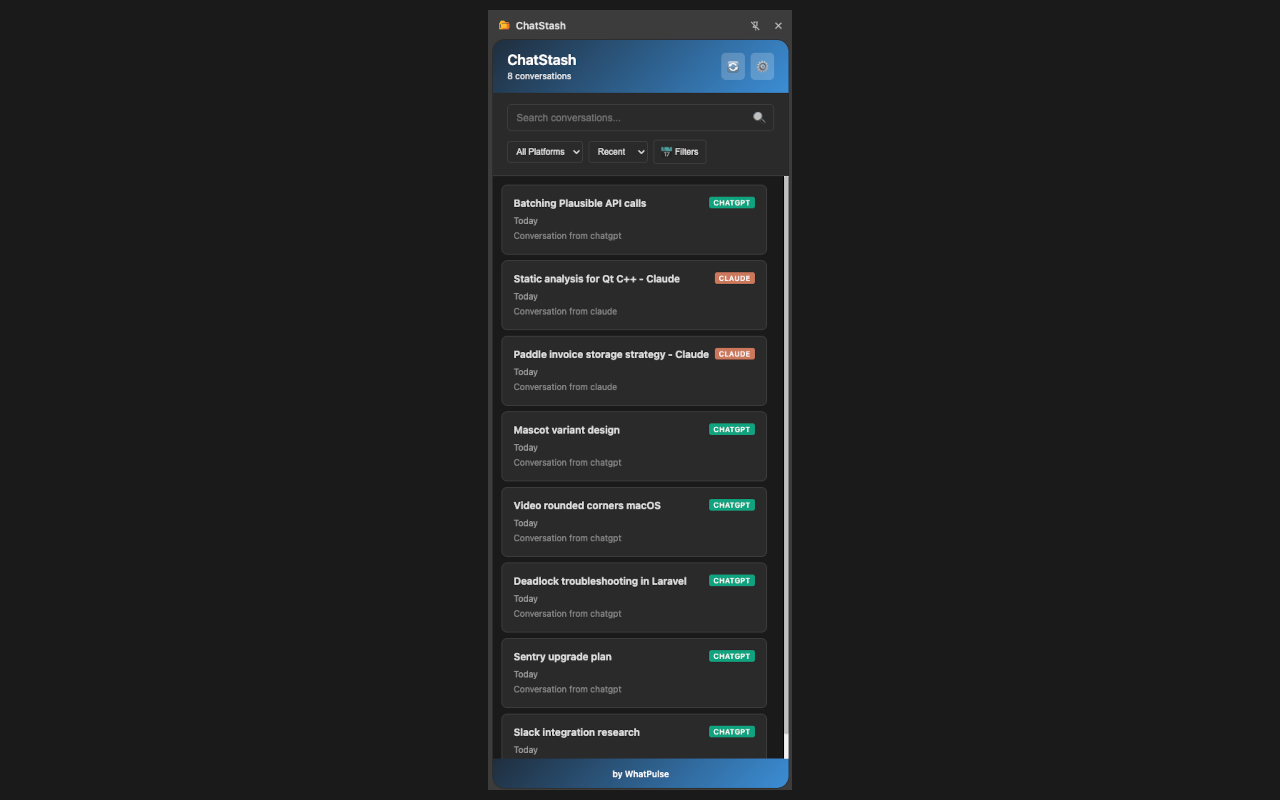 ChatStash screenshot 2