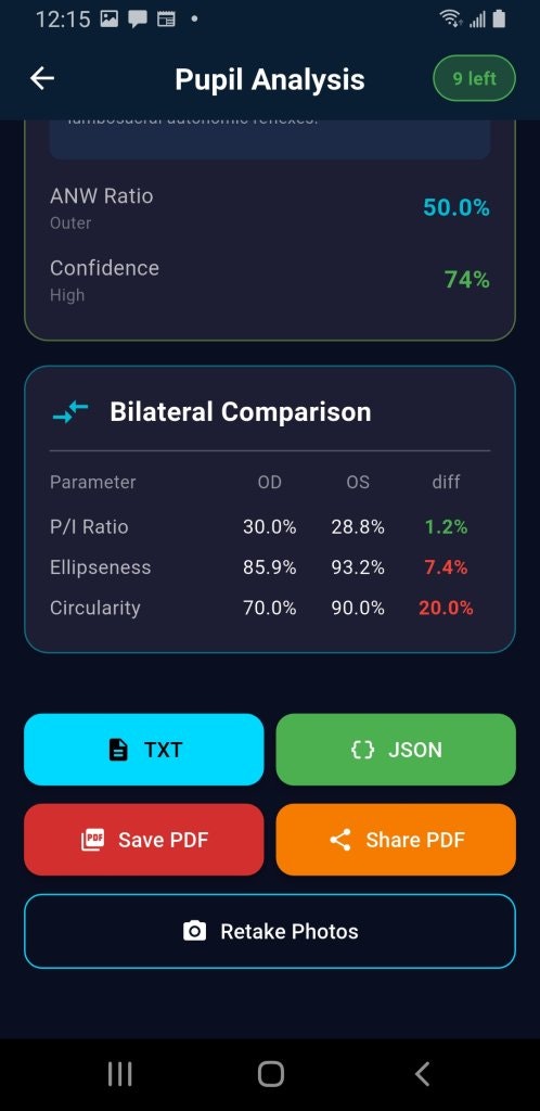 PupilMetrics Research Tool screenshot 12