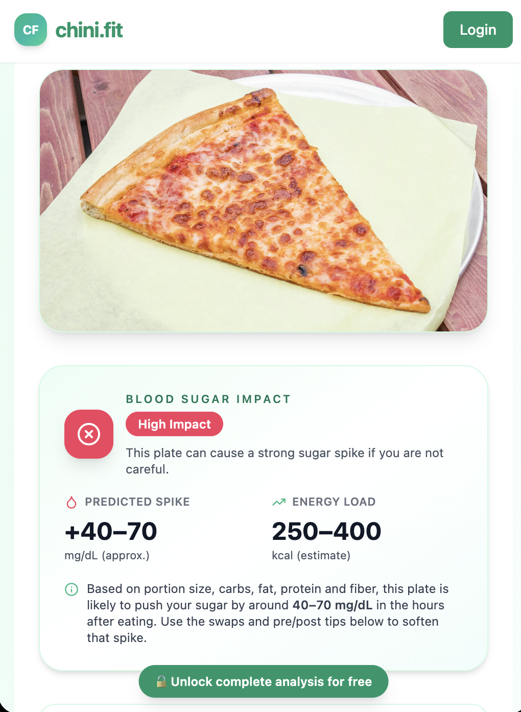 Chini.Fit - Find Hidden Sugar in Meals screenshot 6