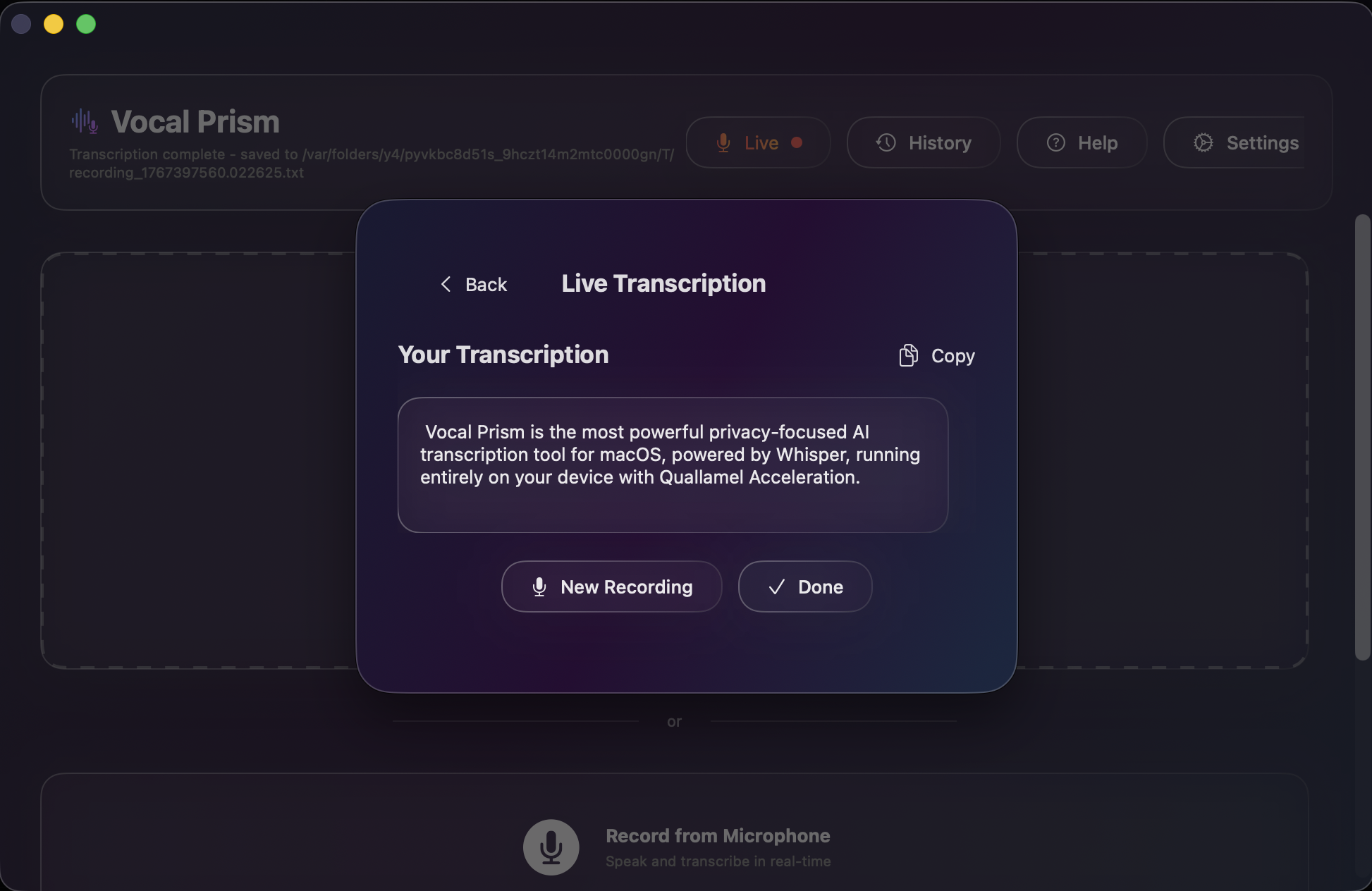 Vocal Prism screenshot 1