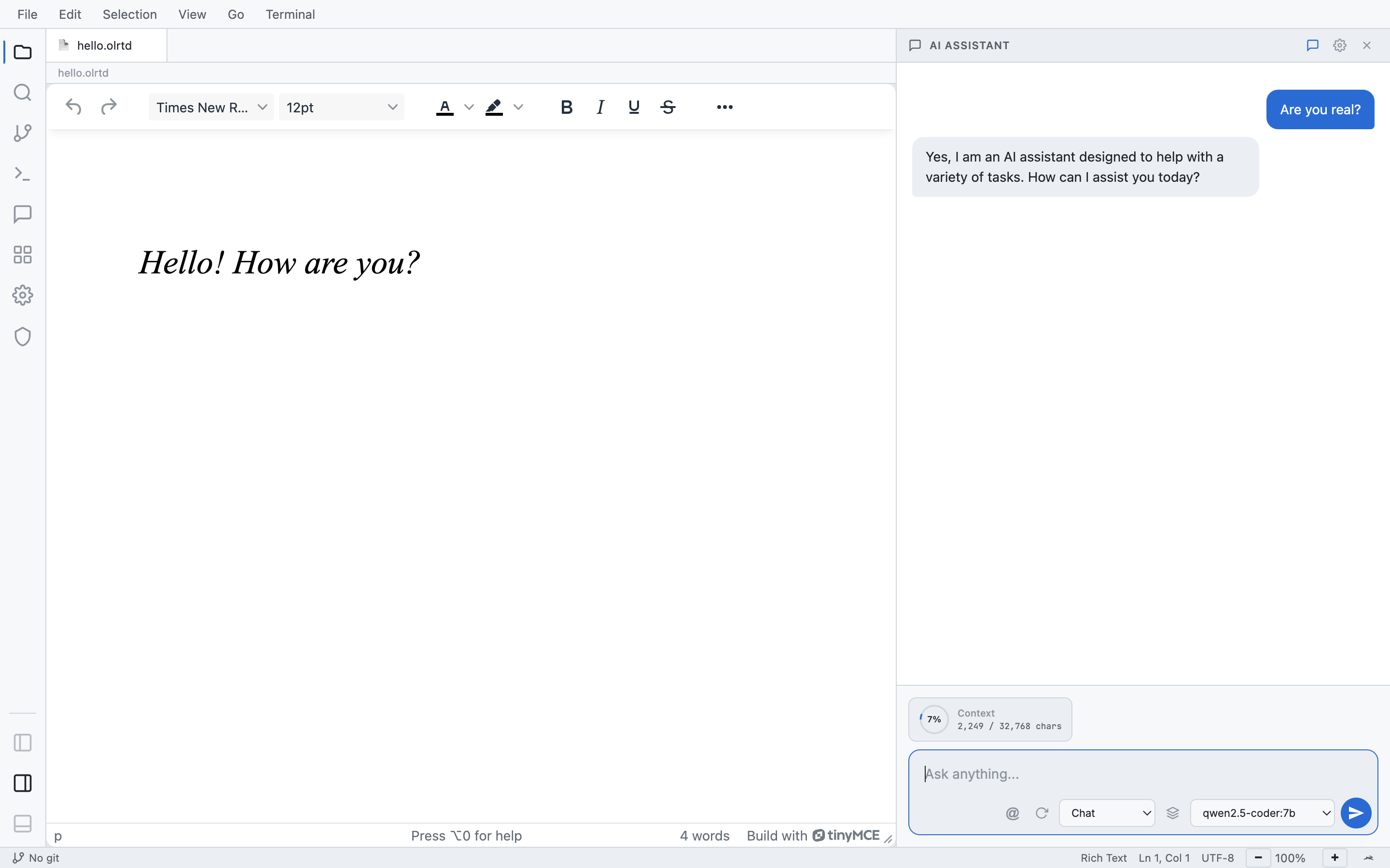 Ollie IDE screenshot 3