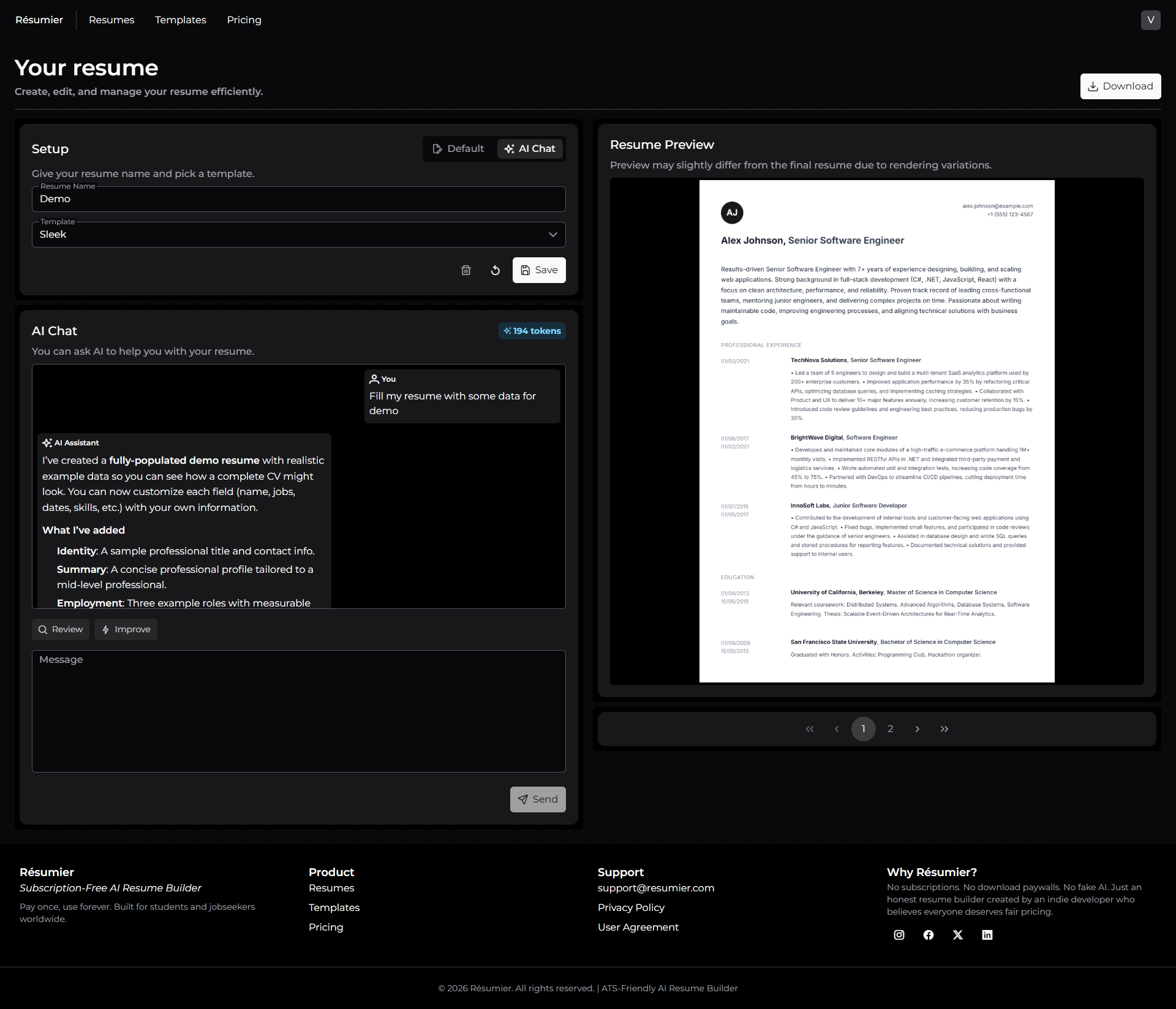 Résumier screenshot 4